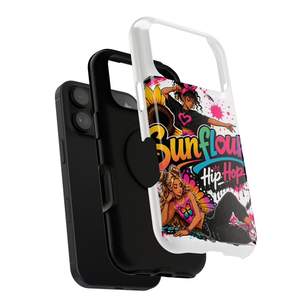 Sunflower Hip Hop Phone Case — Impact-Resistant Protective Case