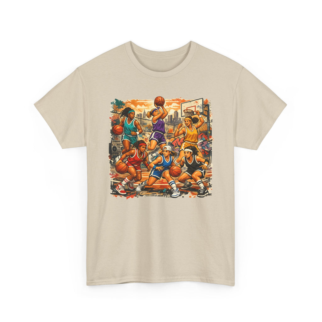 Street Basketball Crew Graphic Tee — Urban Court Players Illustration