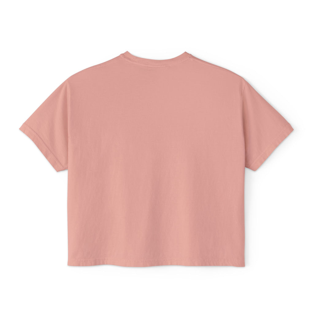 Cute Shiba Inu Coffee Tee — 'in my urge to walk out' Women's Boxy T-Shirt