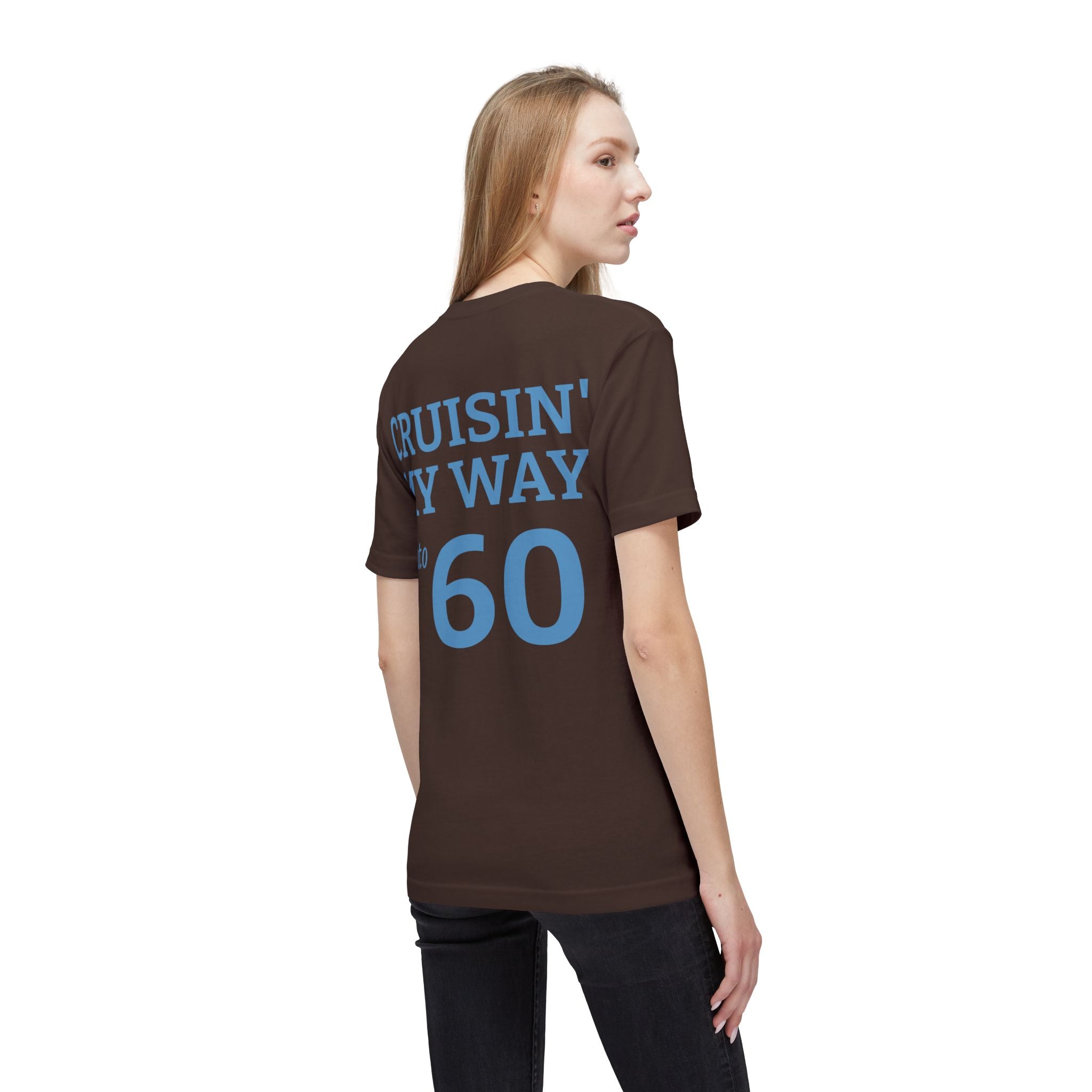 Cruisin' My Way Into 60 T-Shirt — Vintage Route 66 Classic Car Birthday Tee