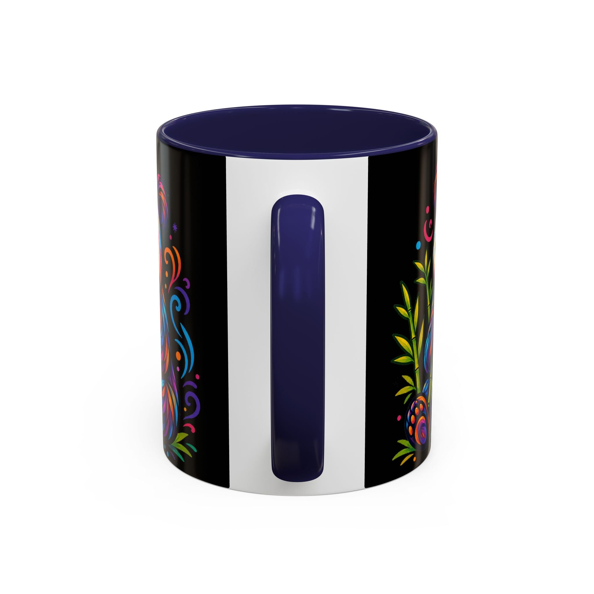 Colorful Panda Coffee Mug — Vibrant Bamboo Accent Mug (11/15oz)
