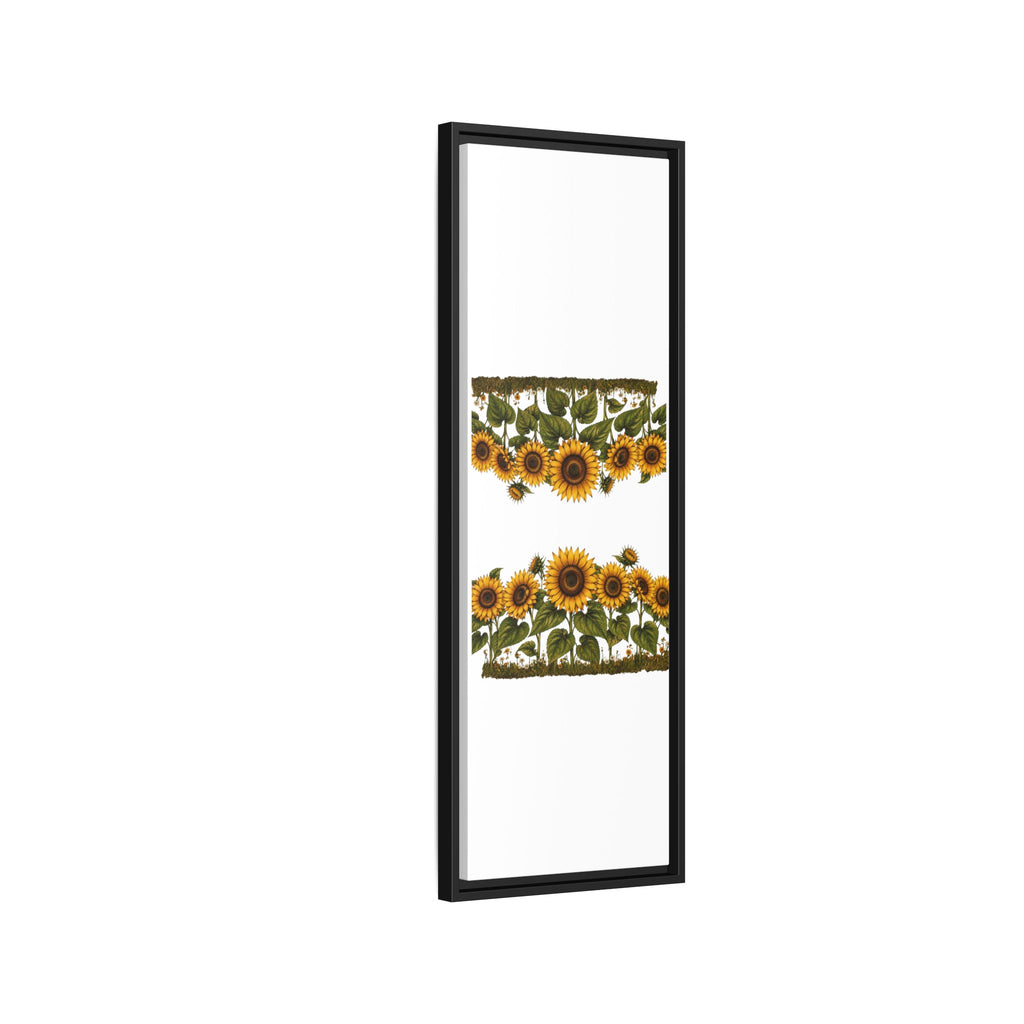 Framed Sunflower Canvas Print — Matte Floral Wall Art