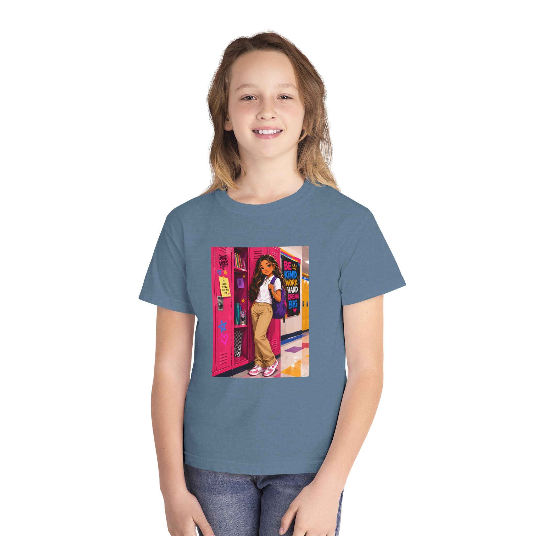Schoolgirl Locker Youth Tee — Personalized "Olivia" Schoolgirl Locker Graphic Shirt