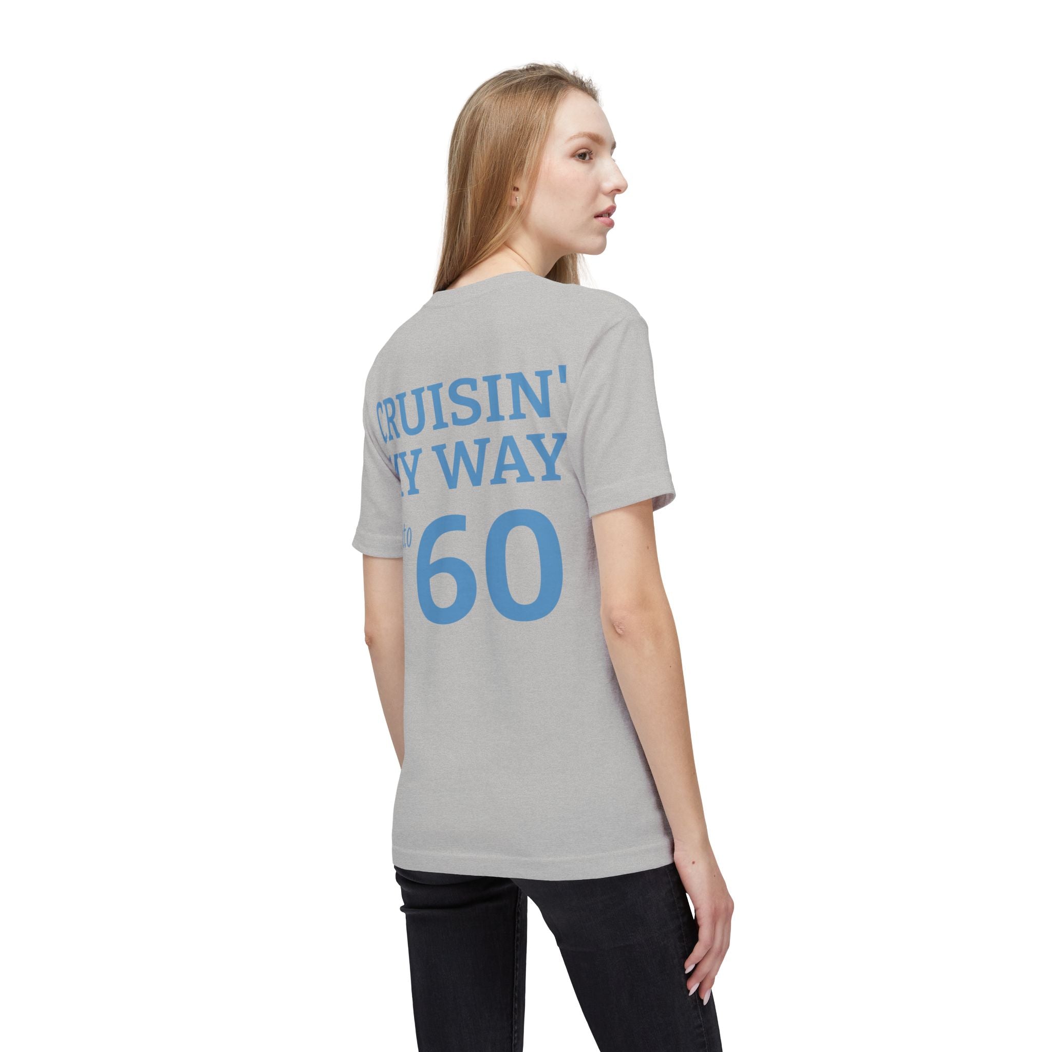 Cruisin' My Way Into 60 T-Shirt — Vintage Route 66 Classic Car Birthday Tee