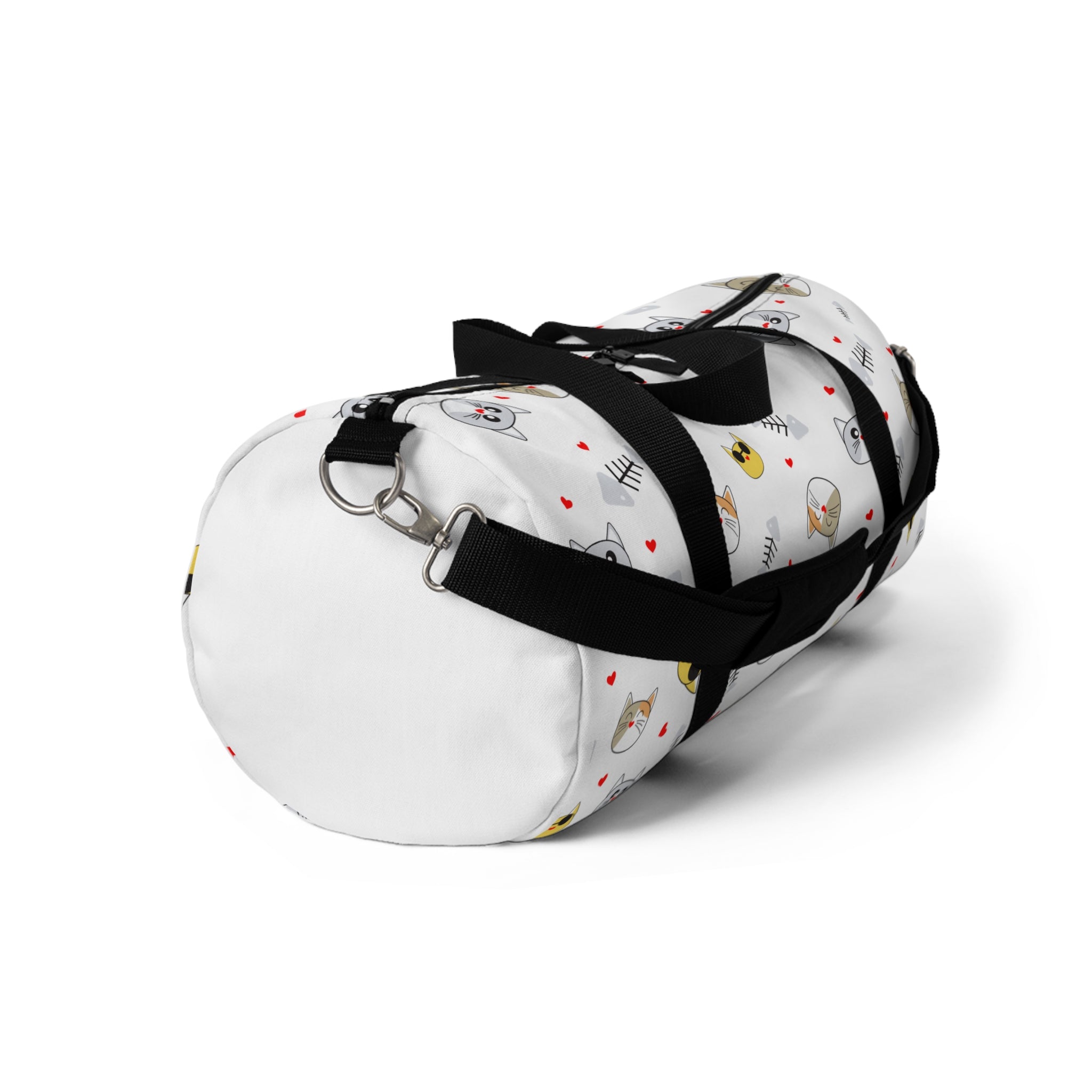 Cat Pattern Duffel Bag — Cute Kitty Faces Travel Gym Bag