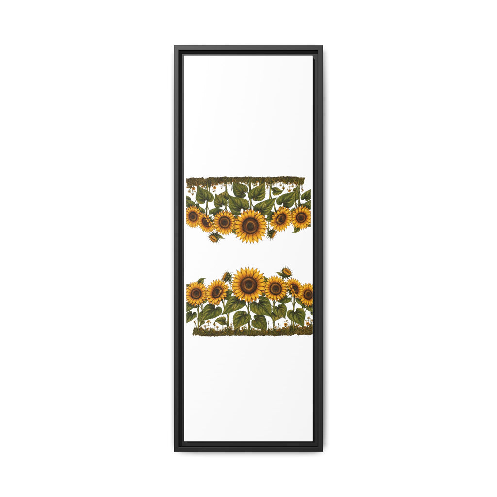 Framed Sunflower Canvas Print — Matte Floral Wall Art