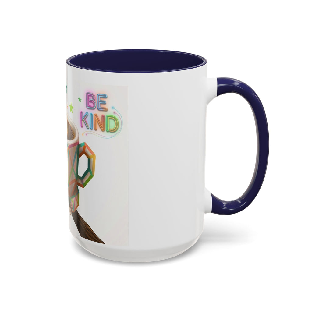 Be Kind Sloth Coffee Mug — Colorful Accent Ceramic Cup (11/15oz)