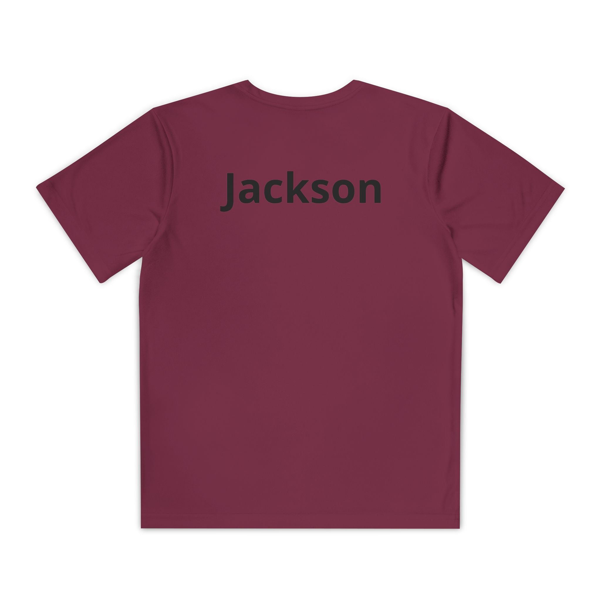 Youth Basketball Tee, Back to School — "Focus Work Win" Personalized Name Jersey