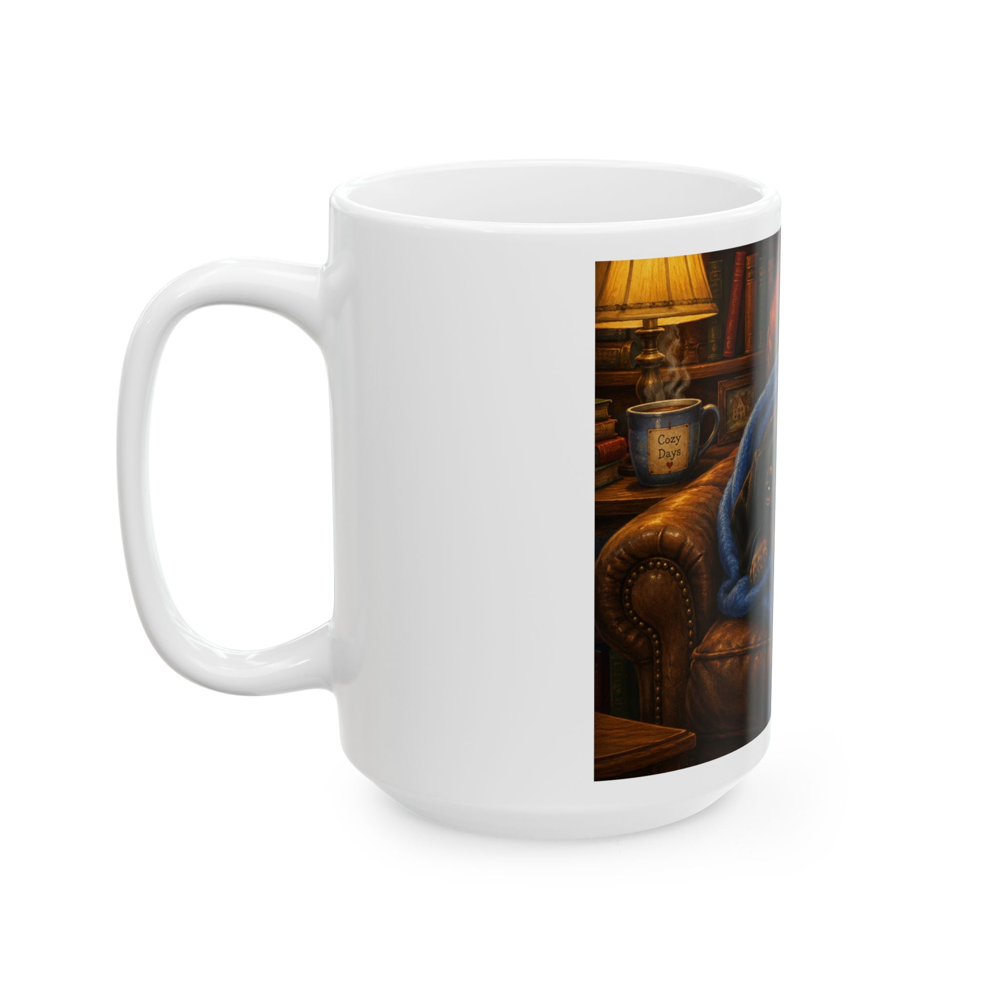 Dachshund Cozy Blanket Ceramic Mug – Cute Wrapped Dog Coffee Cup (11oz/15oz)
