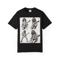 Vintage Rock Guitar T-Shirt — Grunge Band Photo & Les Paul Back Print