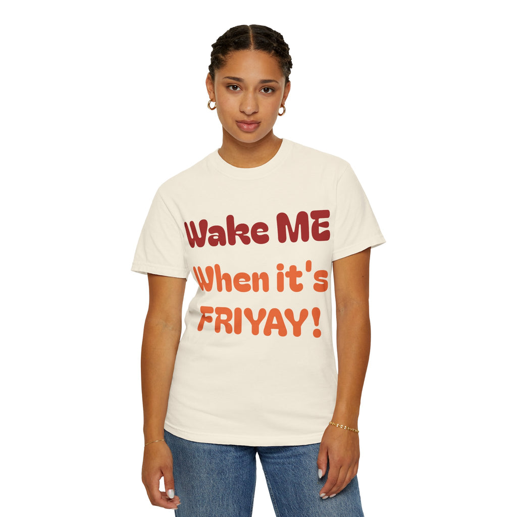 Wake Me When It's Friyay! T-Shirt — 'Midnight Run' Retro Graphic Tee
