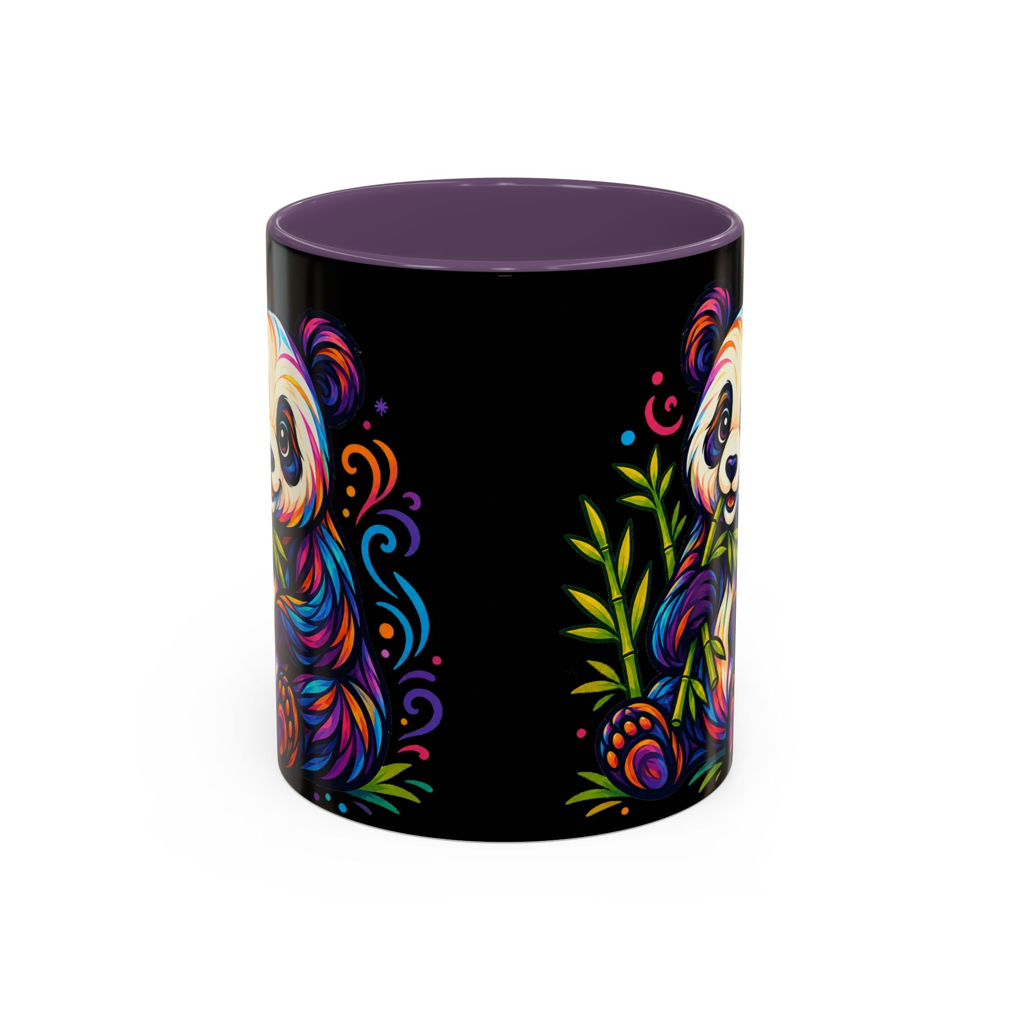 Colorful Panda Coffee Mug — Vibrant Bamboo Accent Mug (11/15oz)