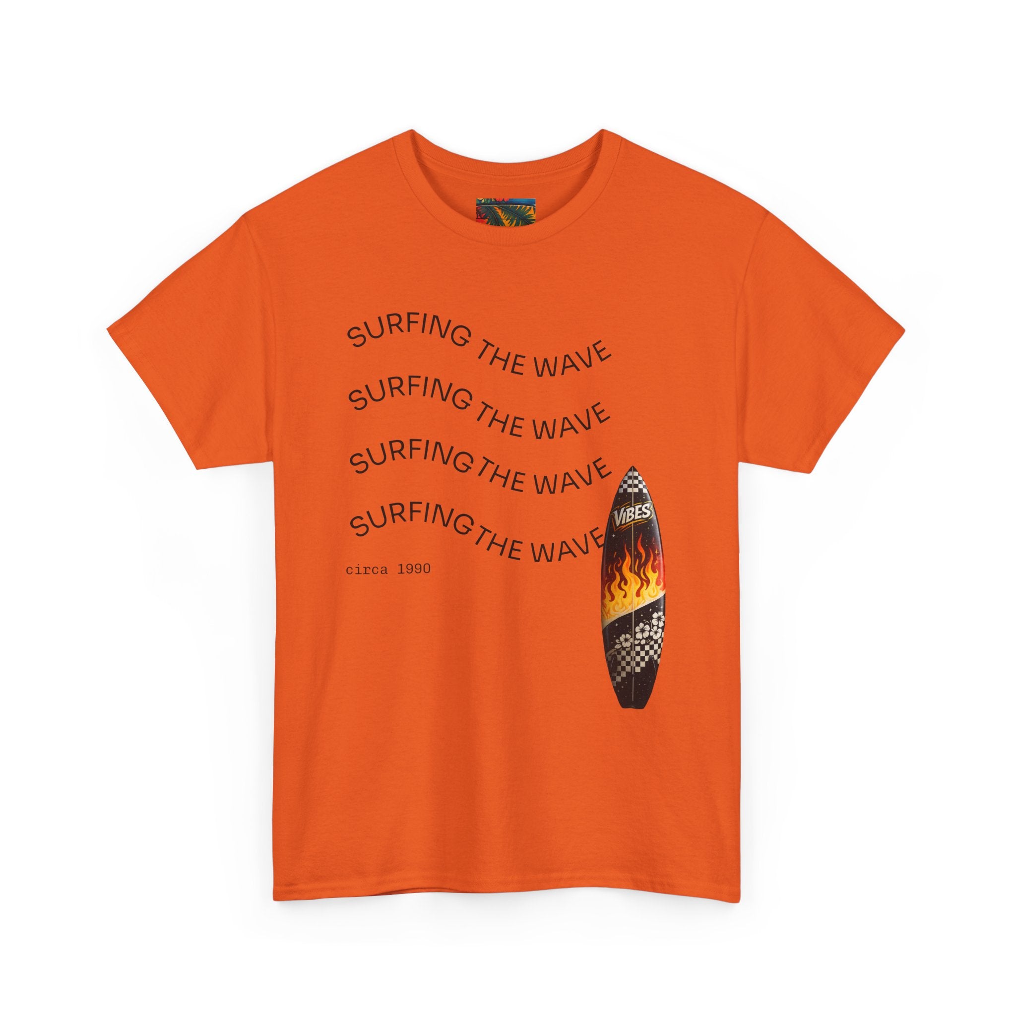 Surfing The Wave Surfboard Tee — Men’s Beach Graphic T-Shirt