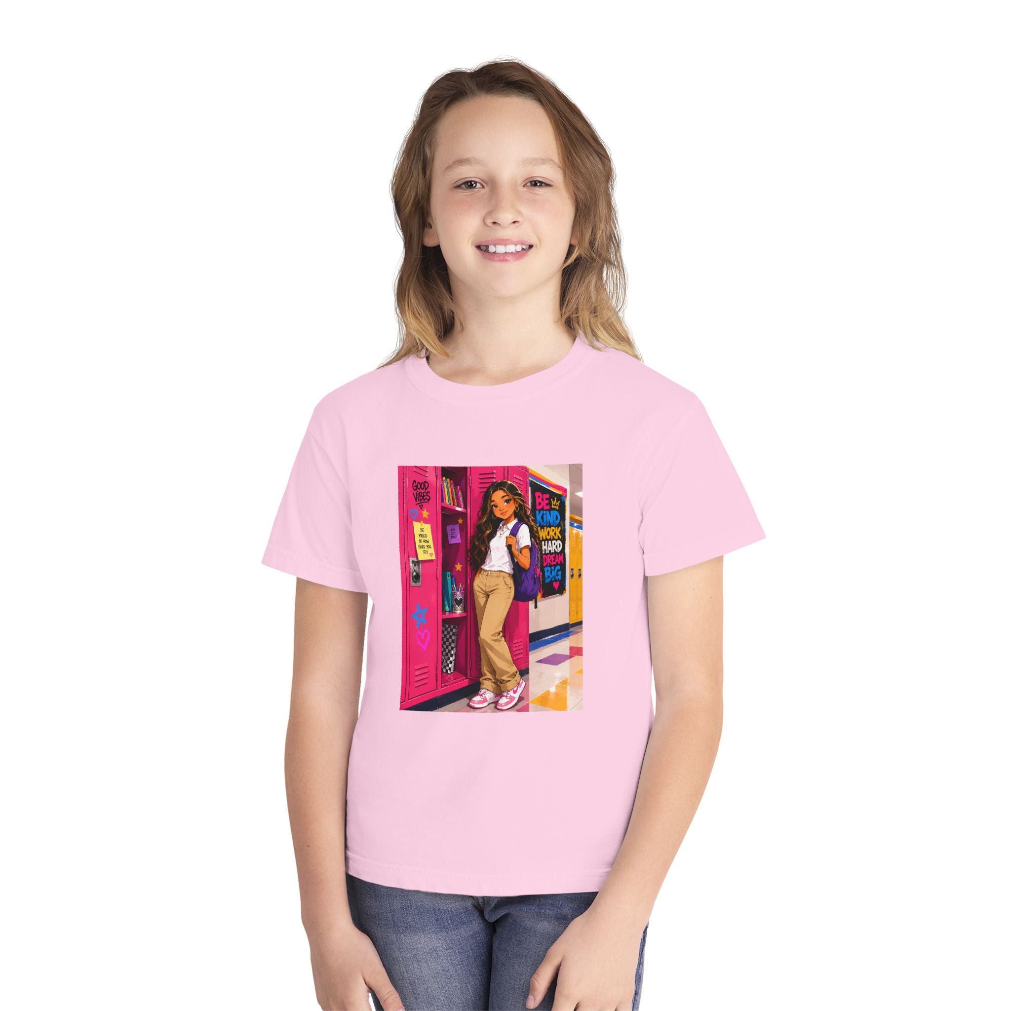Schoolgirl Locker Youth Tee — Personalized "Olivia" Schoolgirl Locker Graphic Shirt