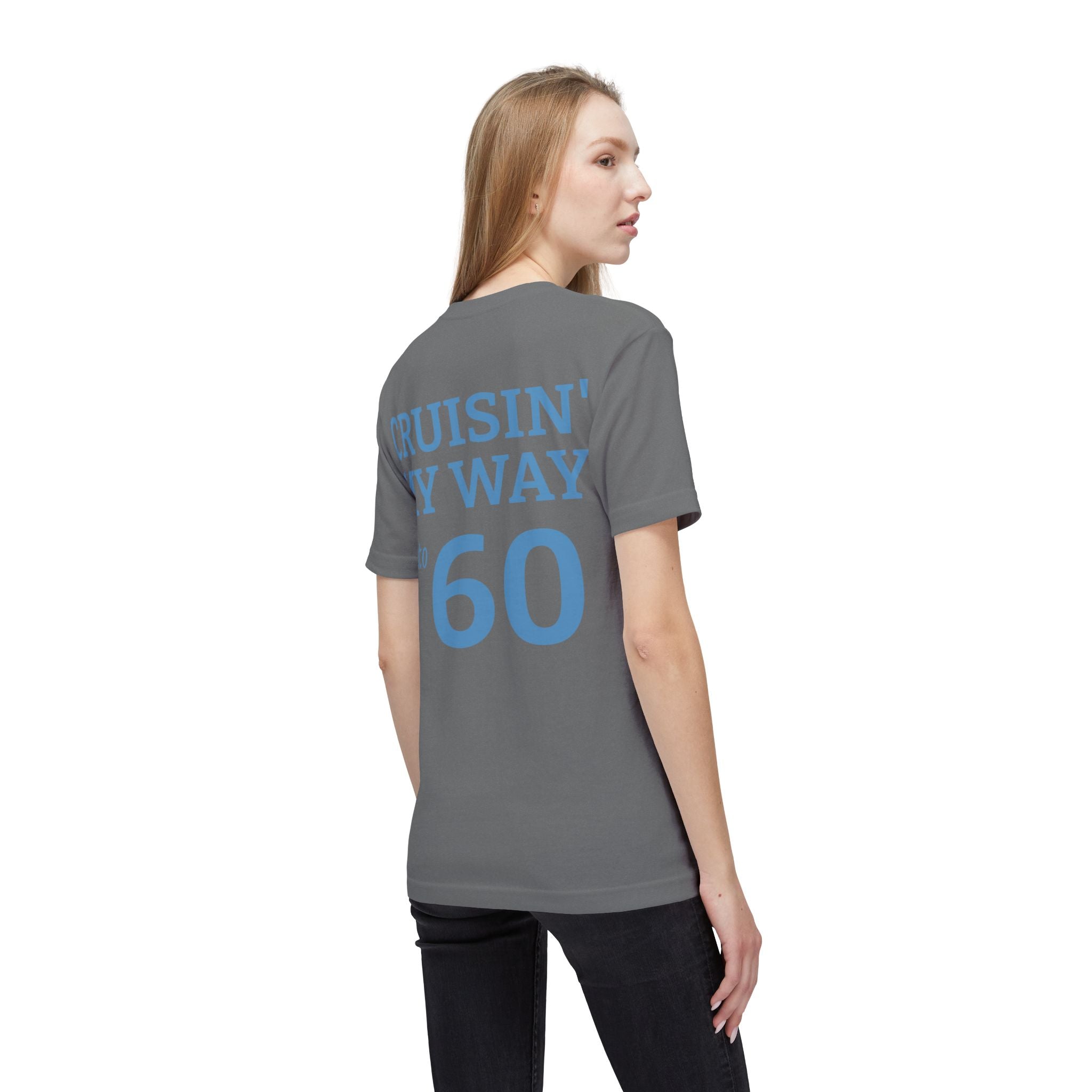 Cruisin' My Way Into 60 T-Shirt — Vintage Route 66 Classic Car Birthday Tee