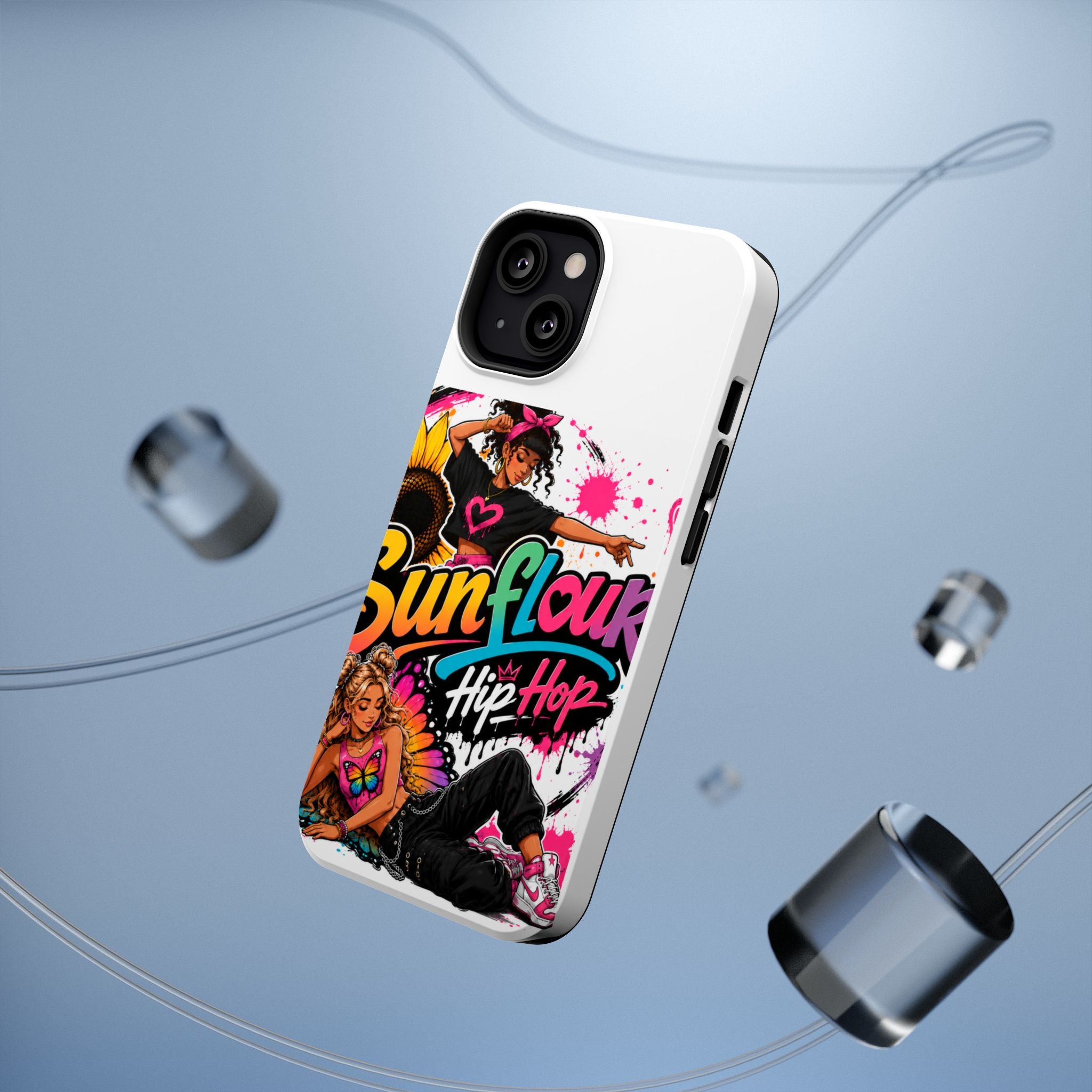 Sunflower Hip Hop Phone Case — Impact-Resistant Protective Case