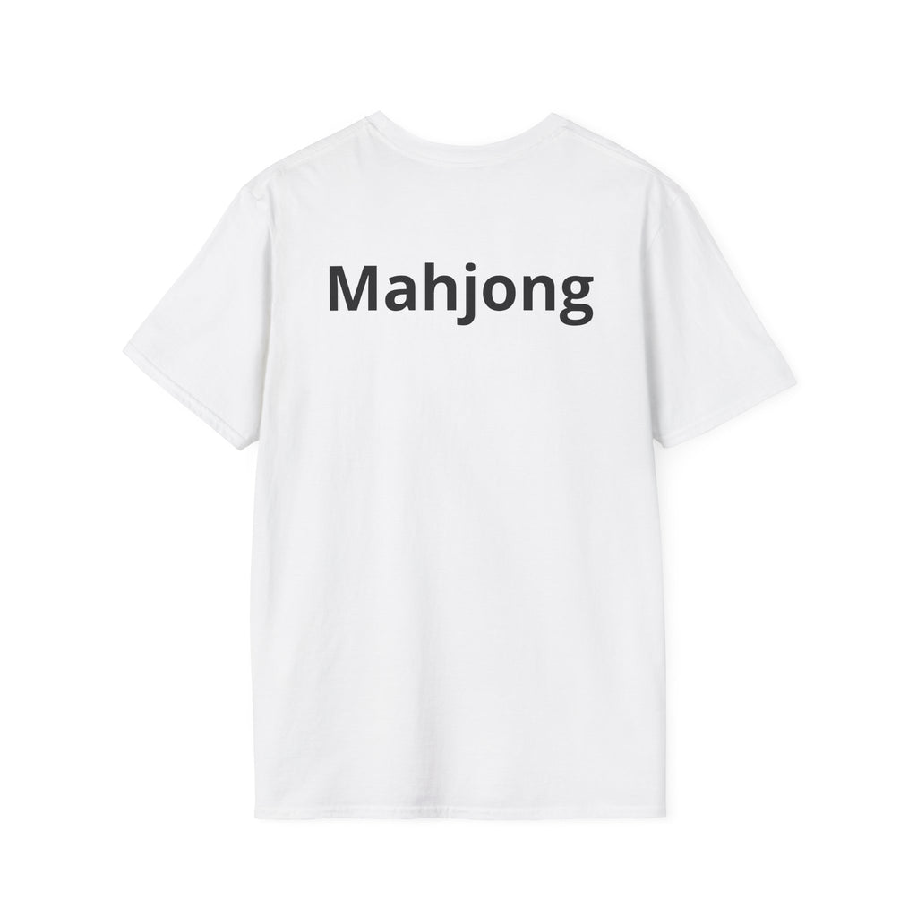 T-Shirt — Street-Style Mahjong Tile Graphic Tee (發 Character)