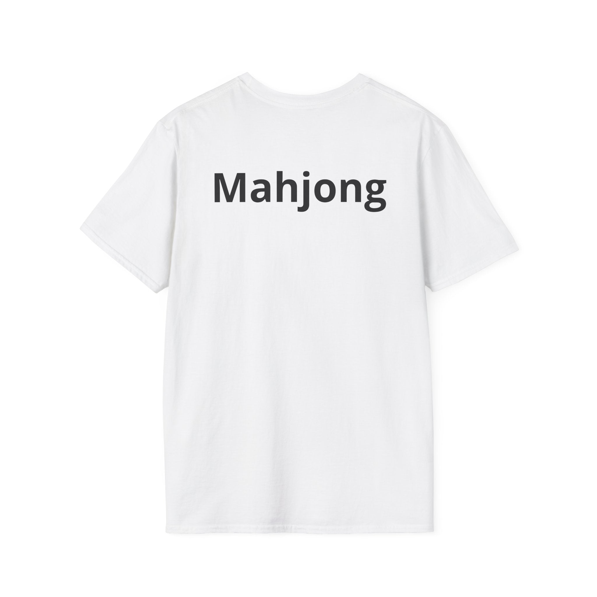 T-Shirt — Street-Style Mahjong Tile Graphic Tee (發 Character)