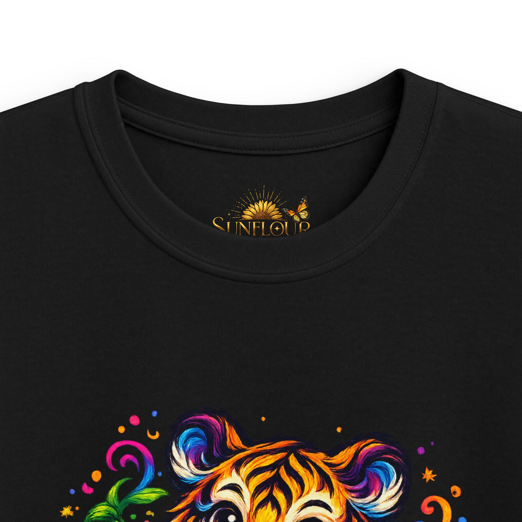 Kids Tee — Colorful Playful Tiger Cub Graphic Shirt