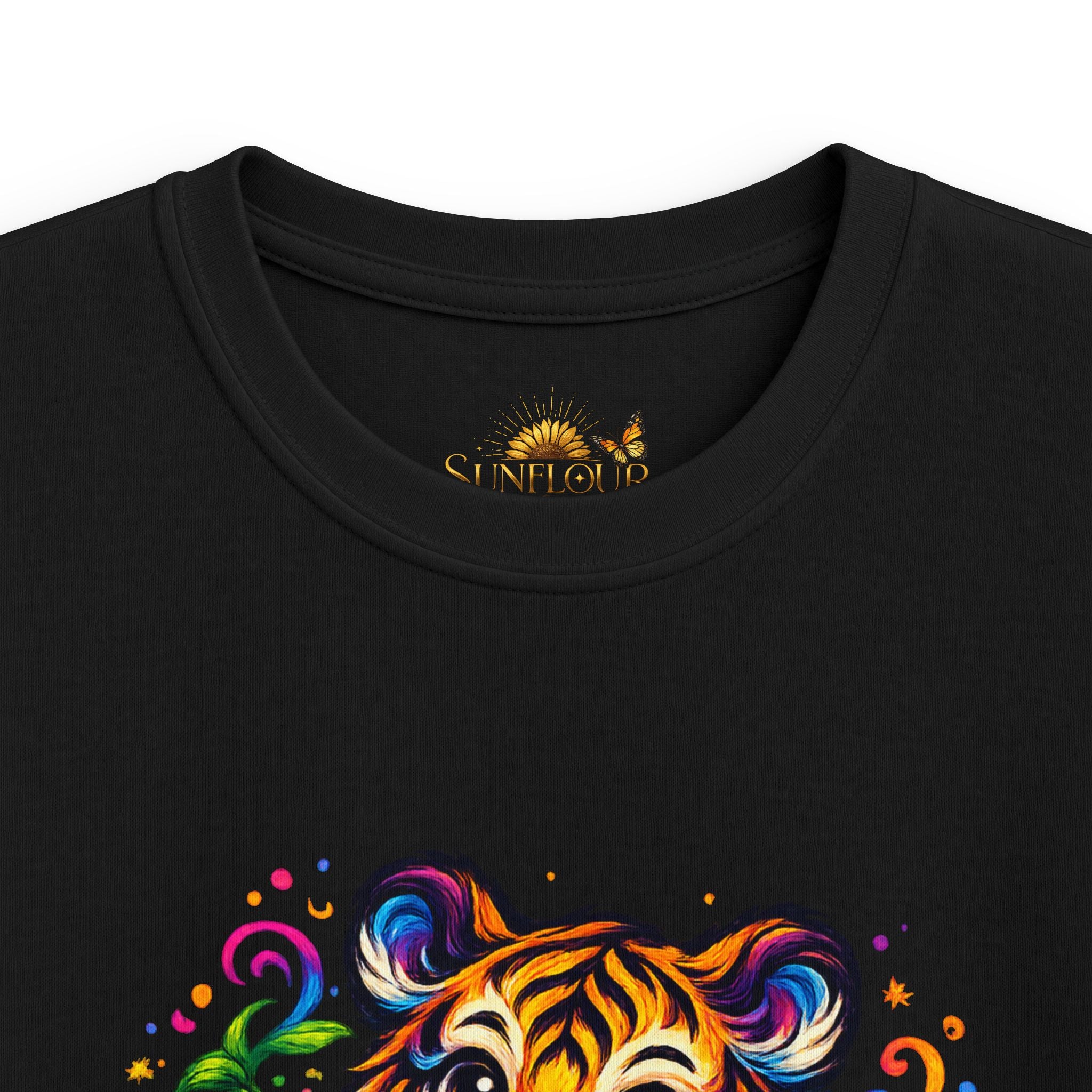 Kids Tee — Colorful Playful Tiger Cub Graphic Shirt