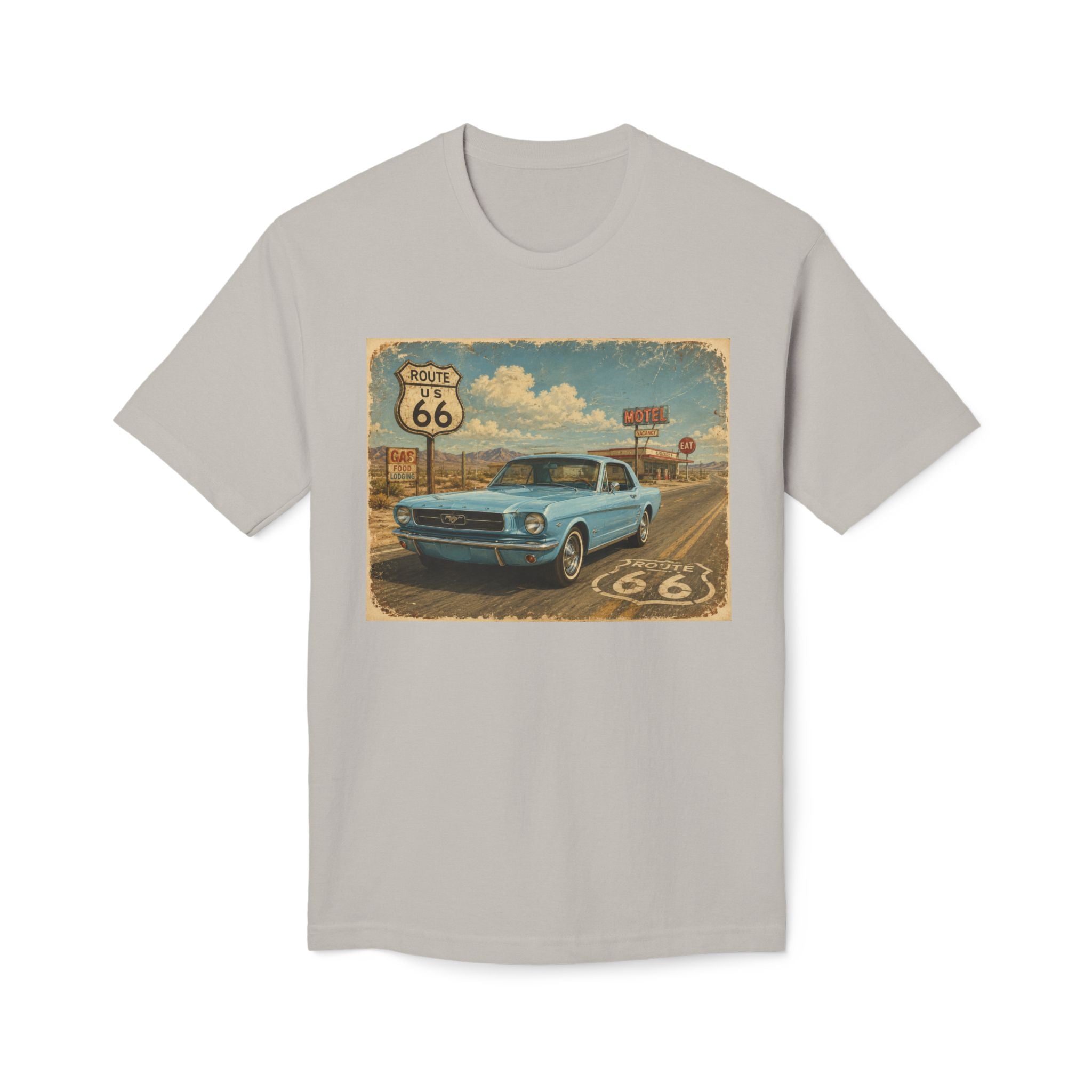 Cruisin' My Way Into 60 T-Shirt — Vintage Route 66 Classic Car Birthday Tee