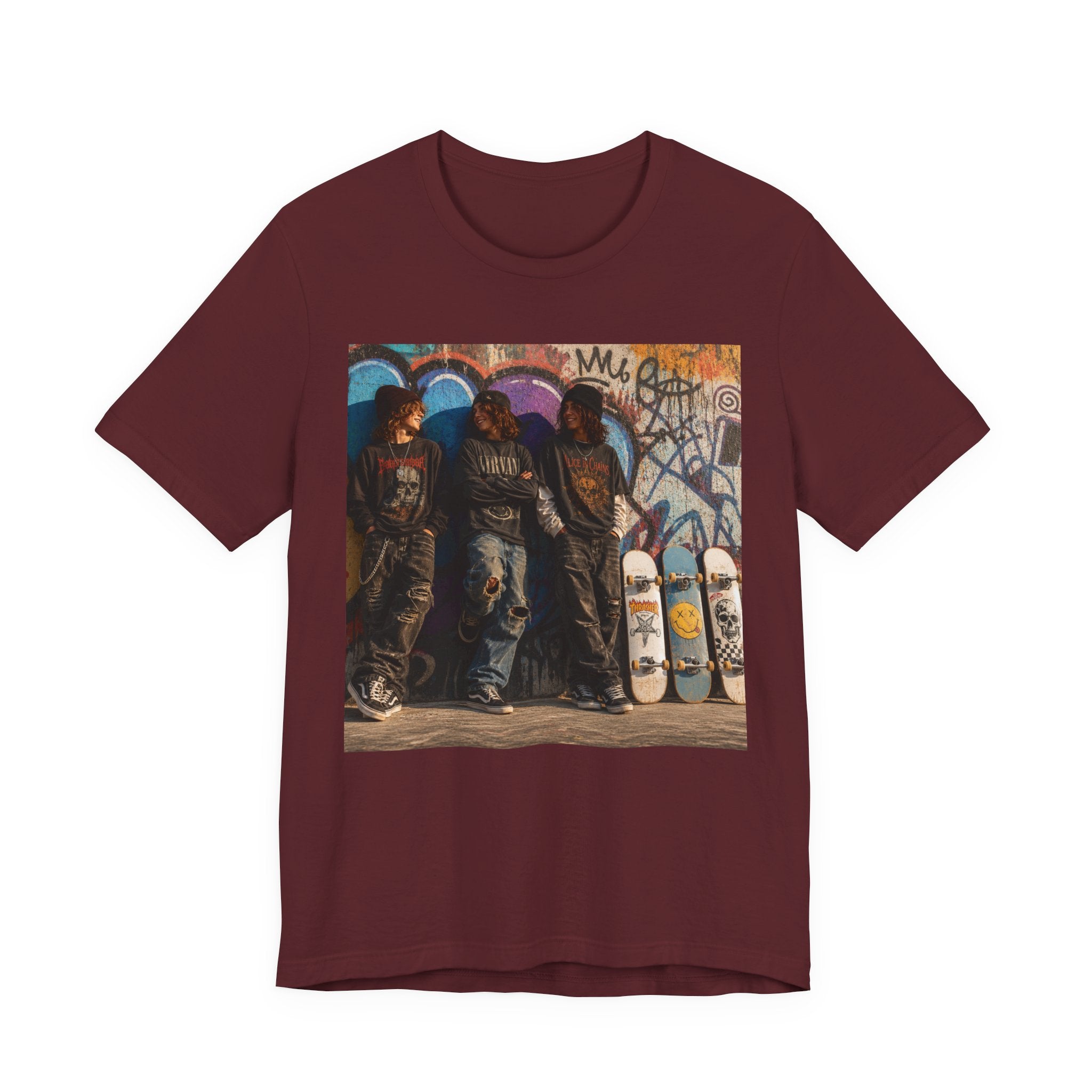 Skate Crew Graphic Tee – Urban Skateboard Art T‑Shirt