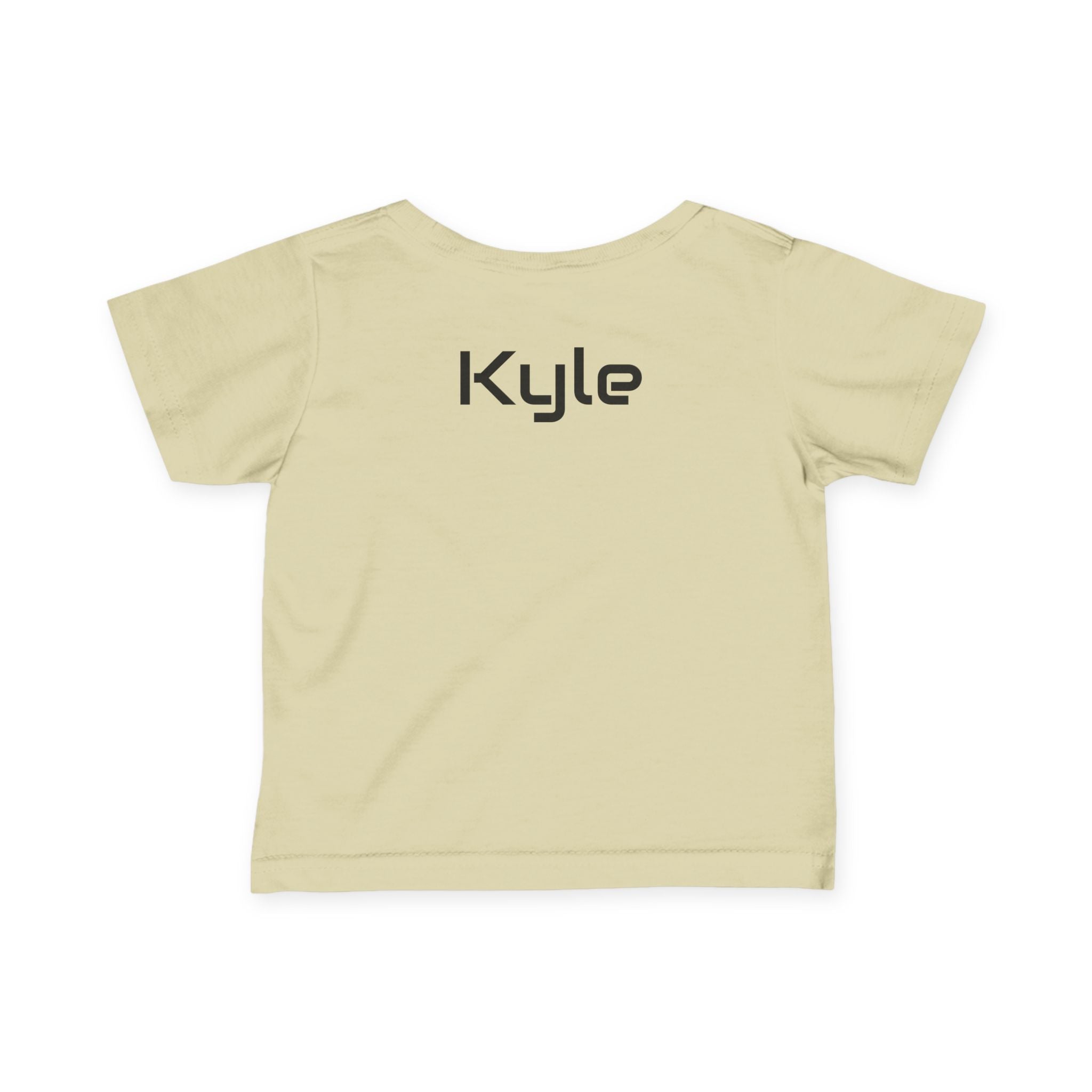 Infant Tee - Colorful 'Bro' Graffiti Graphic with Custom Name Back (Kids Baby Shirt)