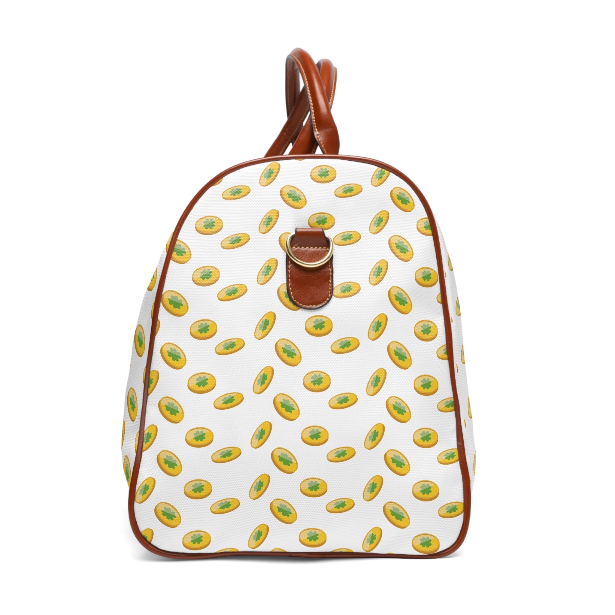 Avocado Pattern Waterproof Travel Bag — Cute Fruit Duffle for Weekend Getaways