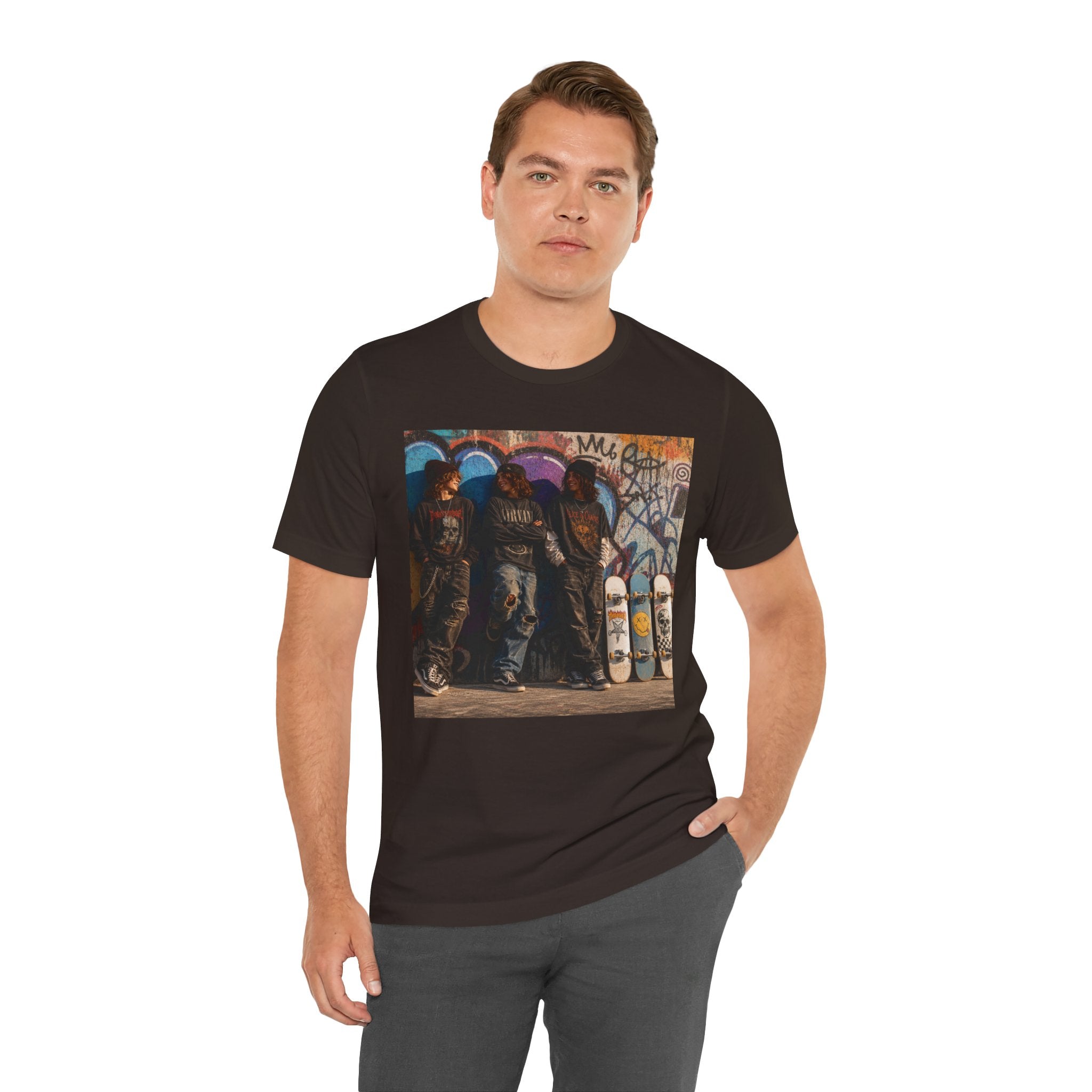 Skate Crew Graphic Tee – Urban Skateboard Art T‑Shirt