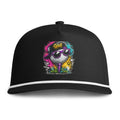 Sunwashed Golf Ball Snapback Cap — Colorful Street Art Mushroom Design