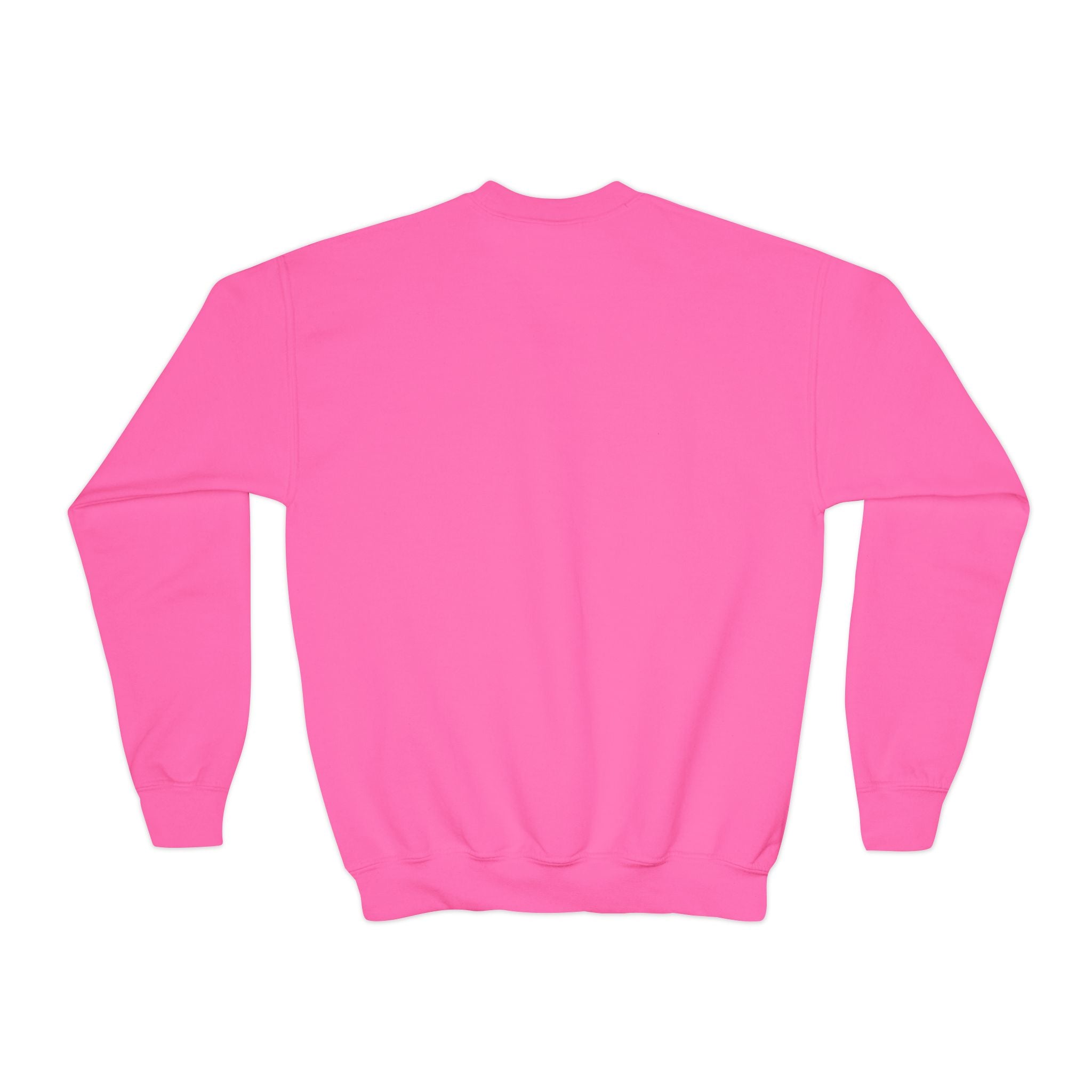 Youth Crewneck Sweatshirt — "Smart, Strong & Brave" Colorful Skateboard Graphic