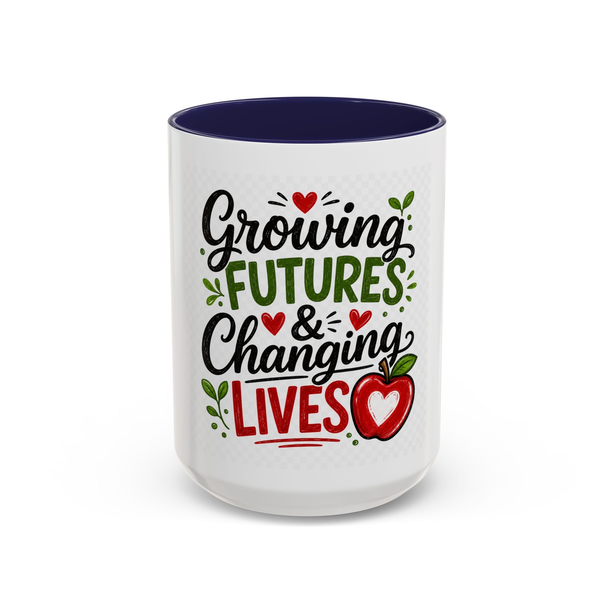 Growing Futures & Changing Lives Coffee Mug — Teacher Appreciation Accent Mug (11/15oz)
