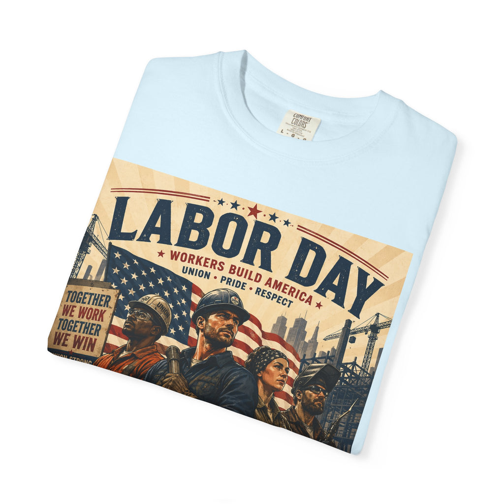 Labor Day T-Shirt — 'Thank a Union' Vintage Patriotic Tee