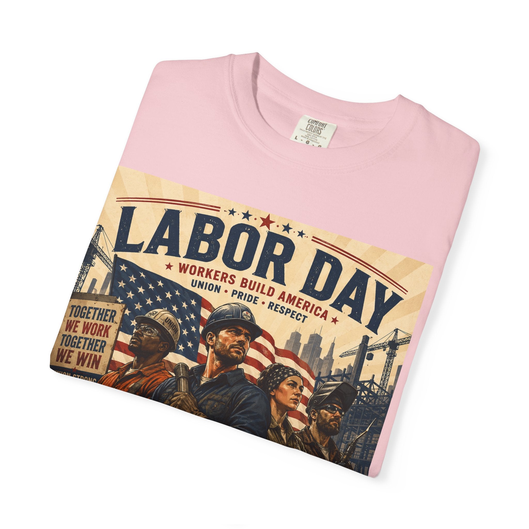 Labor Day T-Shirt — 'Thank a Union' Vintage Patriotic Tee