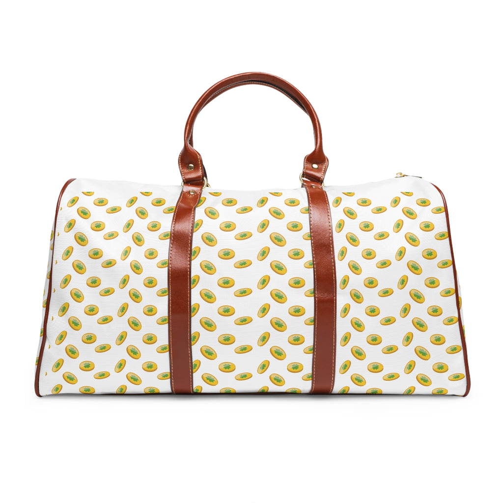 Avocado Pattern Waterproof Travel Bag — Cute Fruit Duffle for Weekend Getaways