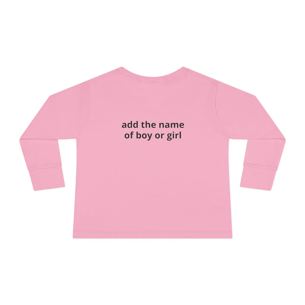 Halloween Toddler Long Sleeve Tee — Cute Dinosaur Ghost "BOO!" Halloween Shirt