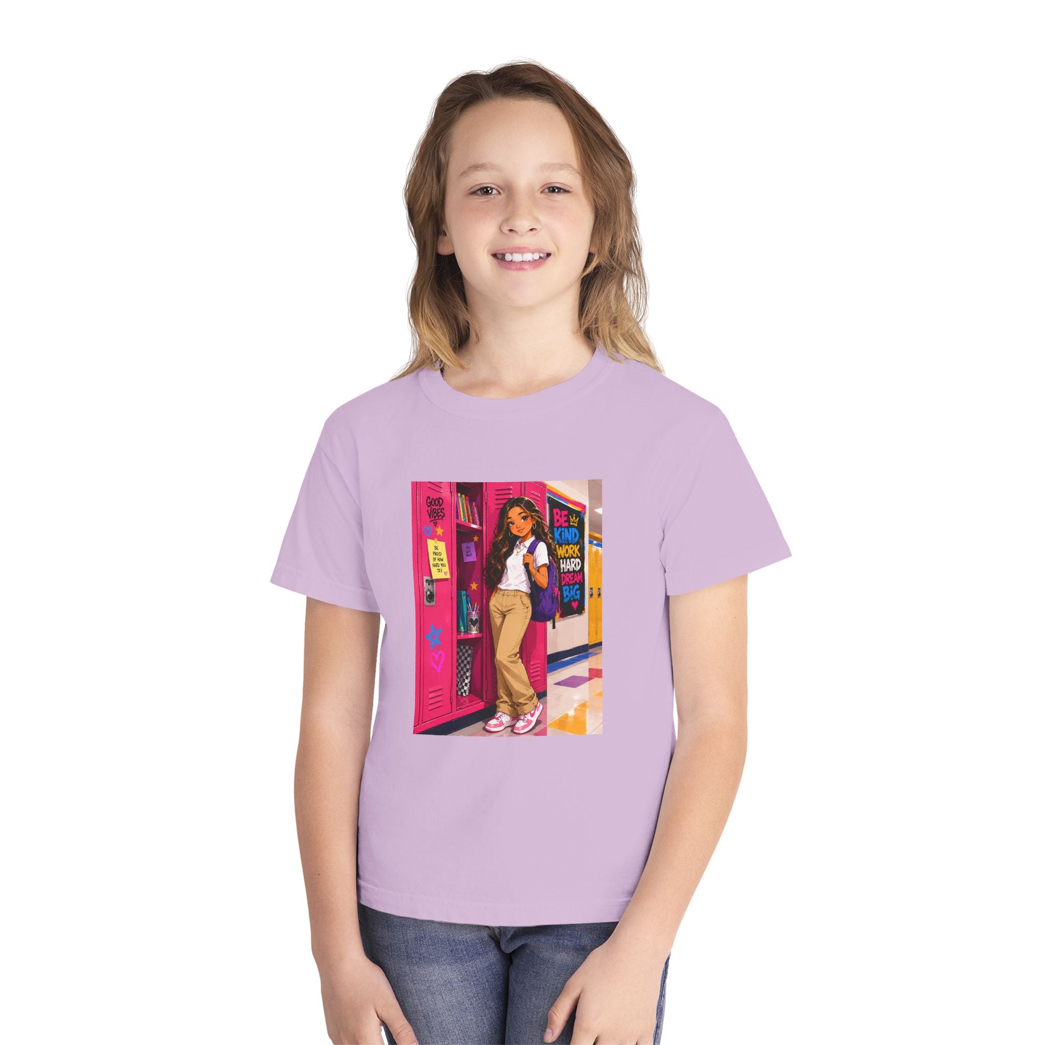 Schoolgirl Locker Youth Tee — Personalized "Olivia" Schoolgirl Locker Graphic Shirt