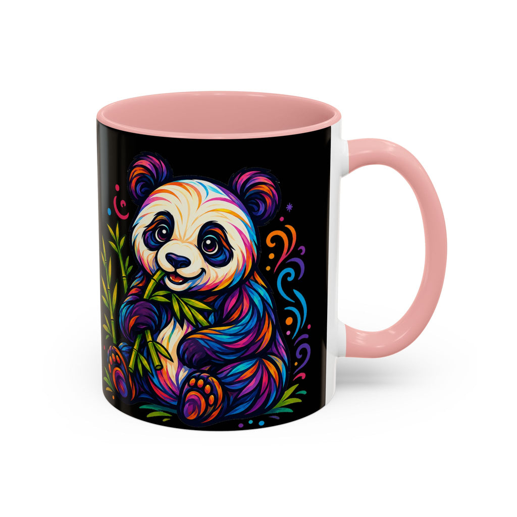 Colorful Panda Coffee Mug — Vibrant Bamboo Accent Mug (11/15oz)