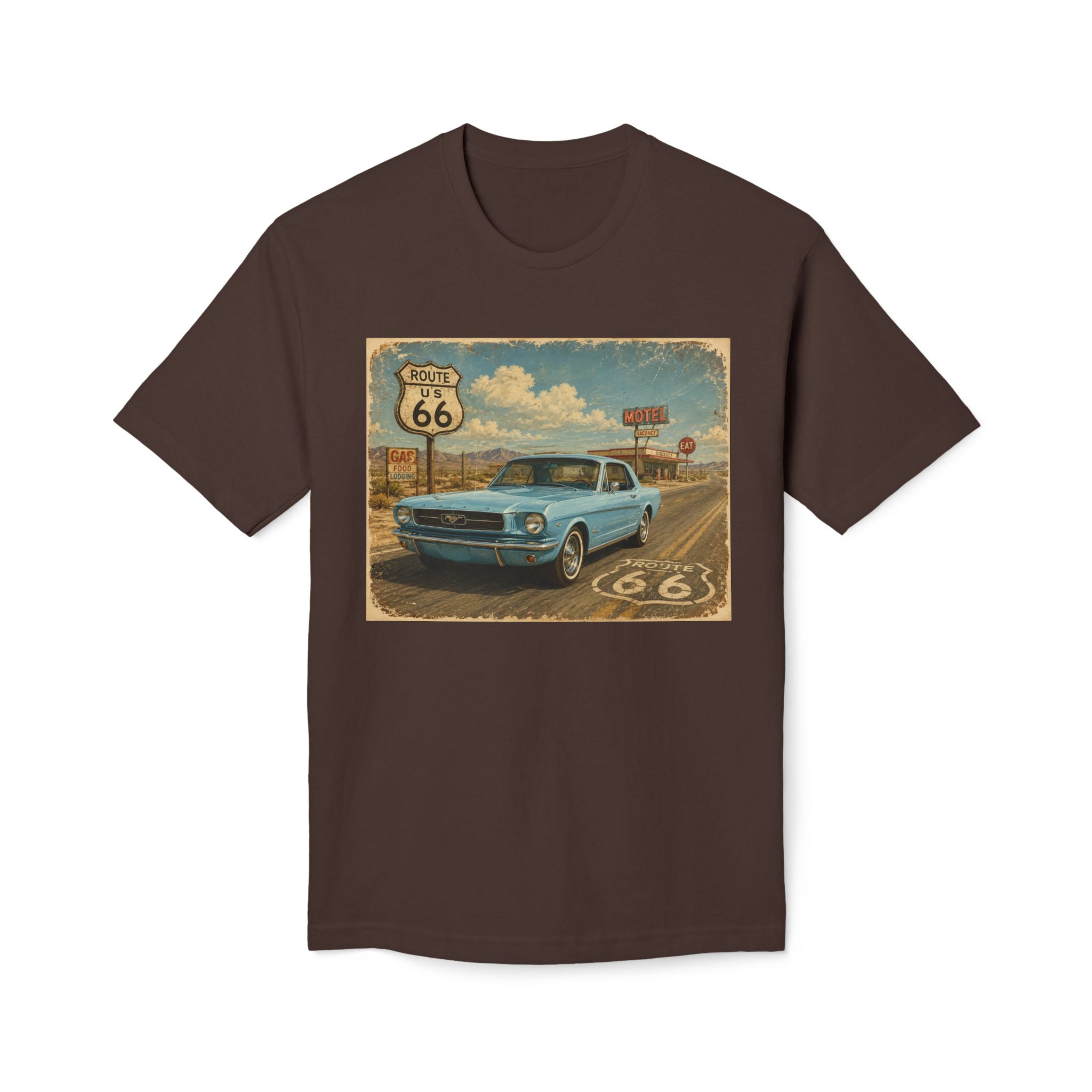 Cruisin' My Way Into 60 T-Shirt — Vintage Route 66 Classic Car Birthday Tee
