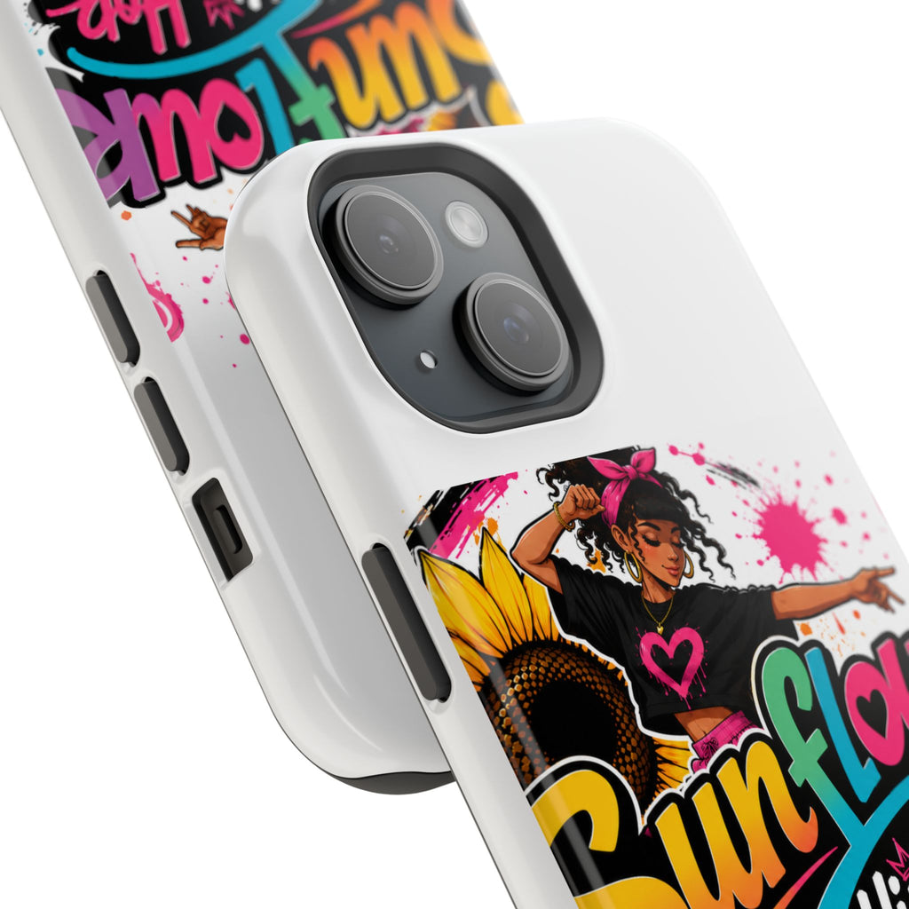 Sunflower Hip Hop Phone Case — Impact-Resistant Protective Case