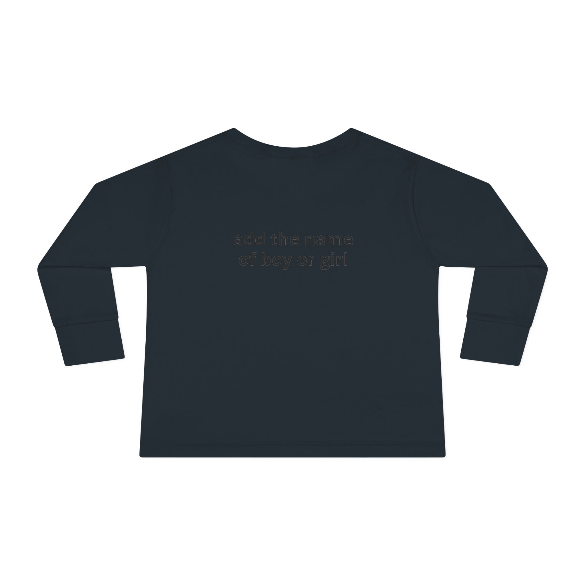 Halloween Toddler Long Sleeve Tee — Cute Dinosaur Ghost "BOO!" Halloween Shirt