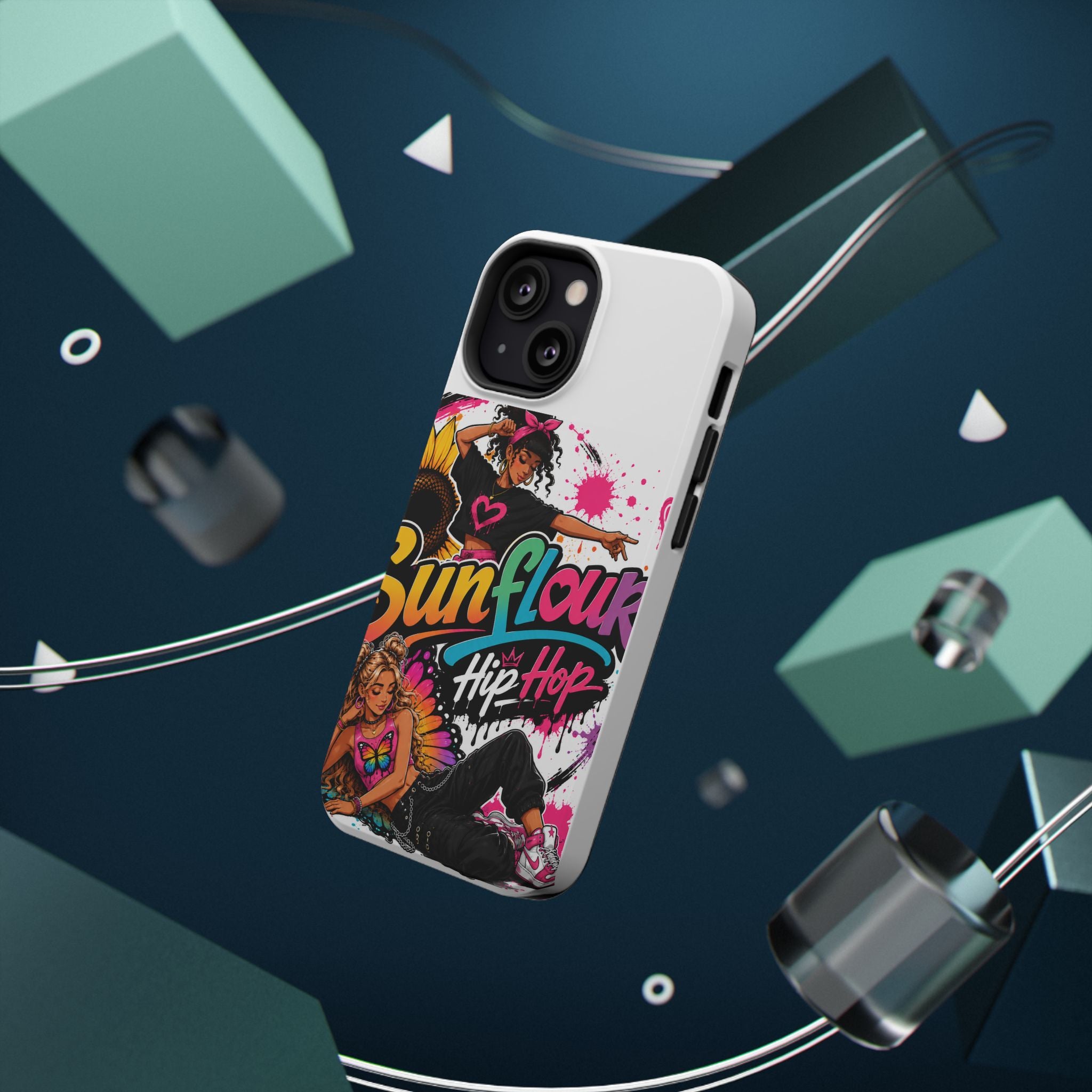Sunflower Hip Hop Phone Case — Impact-Resistant Protective Case