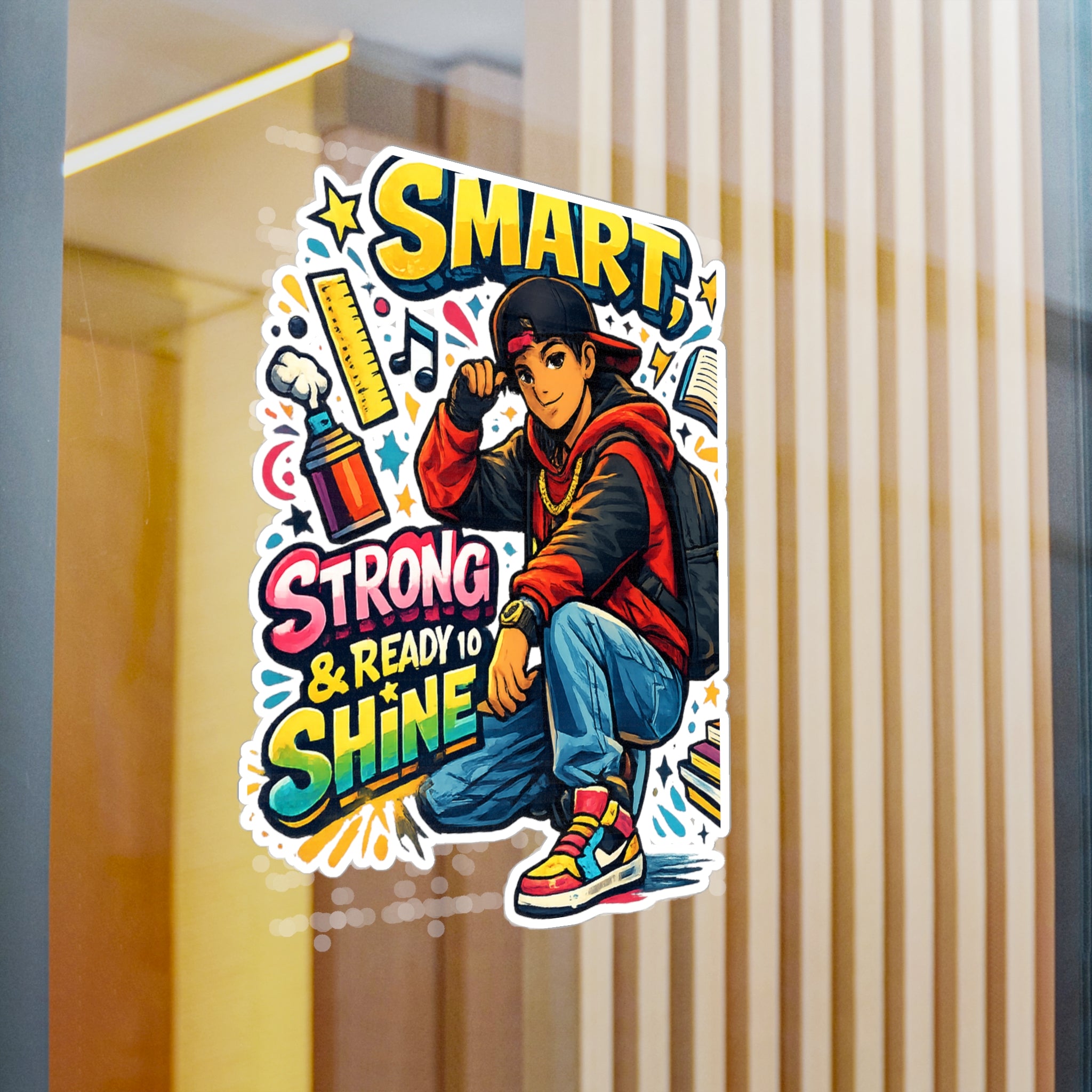 Smart, Strong & Ready to Shine Sticker — Motivational Back-to-School Vinyl Decal