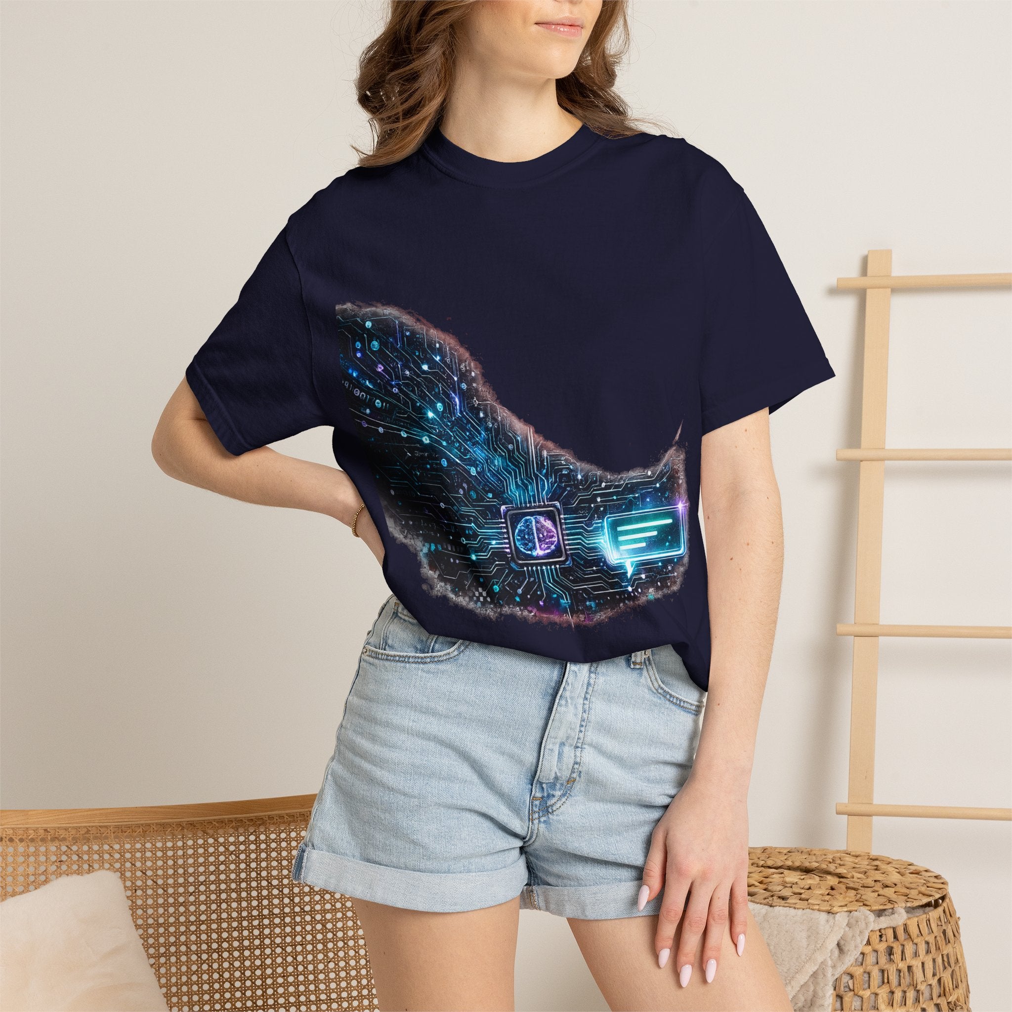 Galaxy Circuit T‑Shirt — Cosmic Tech Graphic Tee