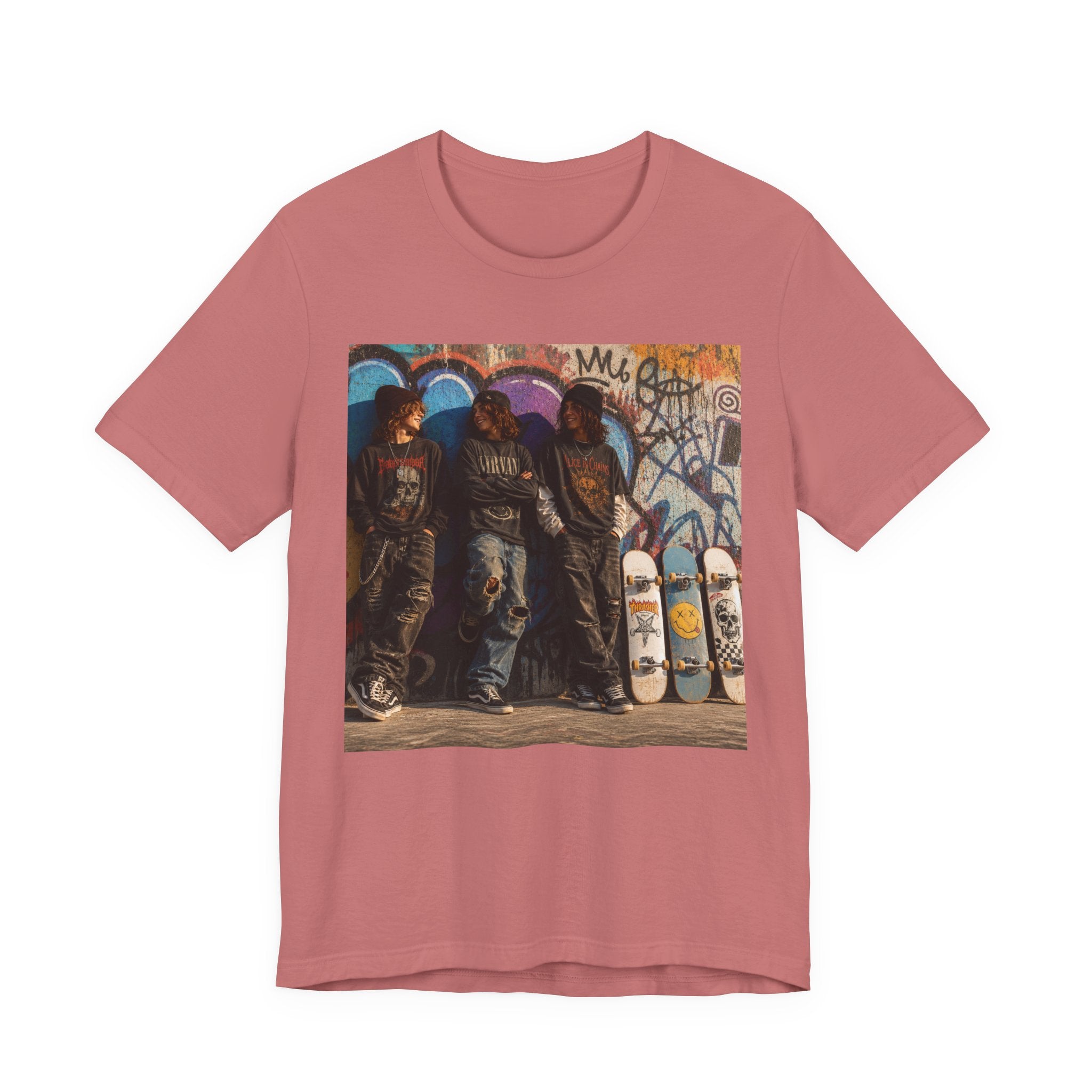 Skate Crew Graphic Tee – Urban Skateboard Art T‑Shirt