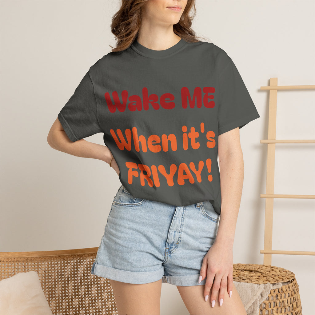 Wake Me When It's Friyay! T-Shirt — 'Midnight Run' Retro Graphic Tee