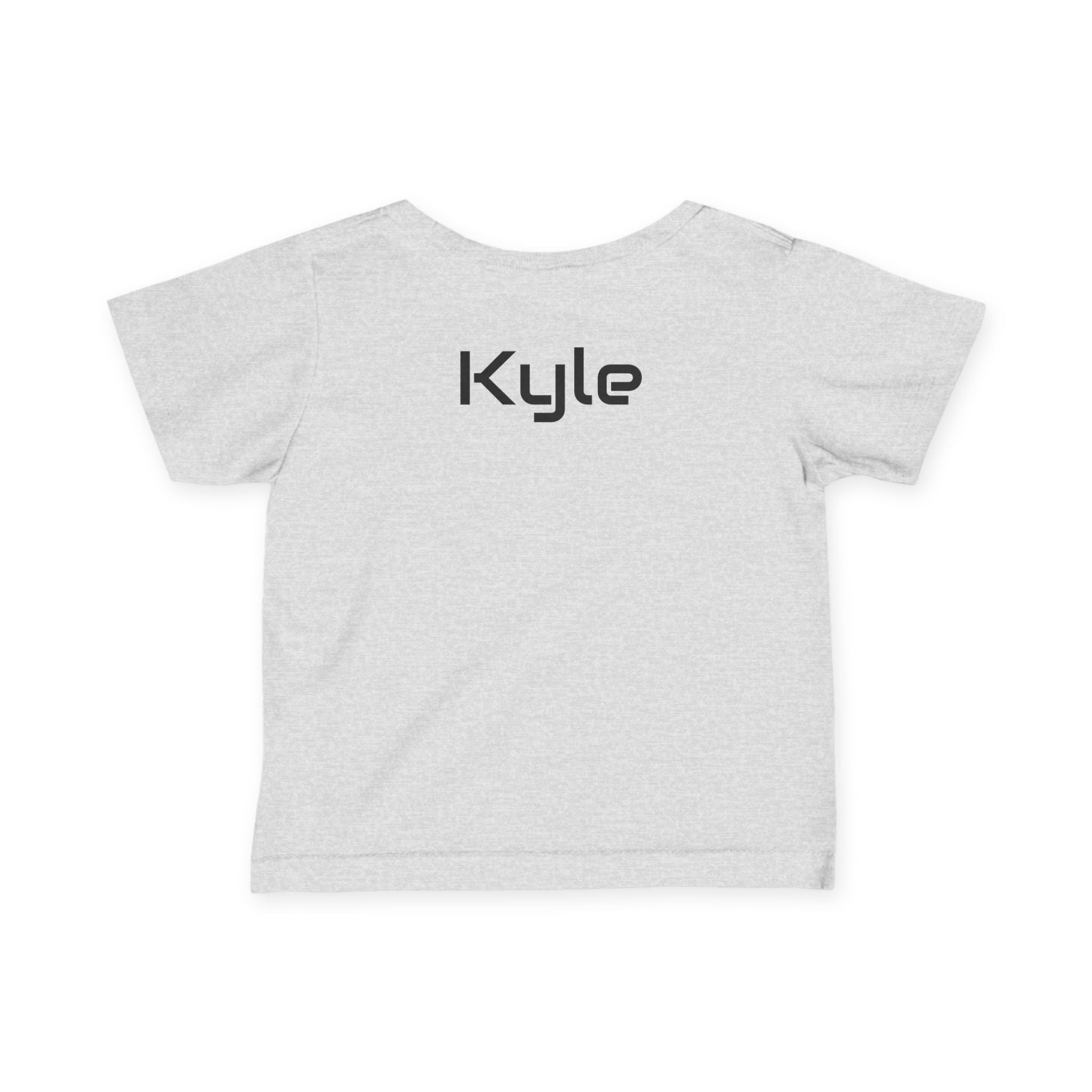 Infant Tee - Colorful 'Bro' Graffiti Graphic with Custom Name Back (Kids Baby Shirt)