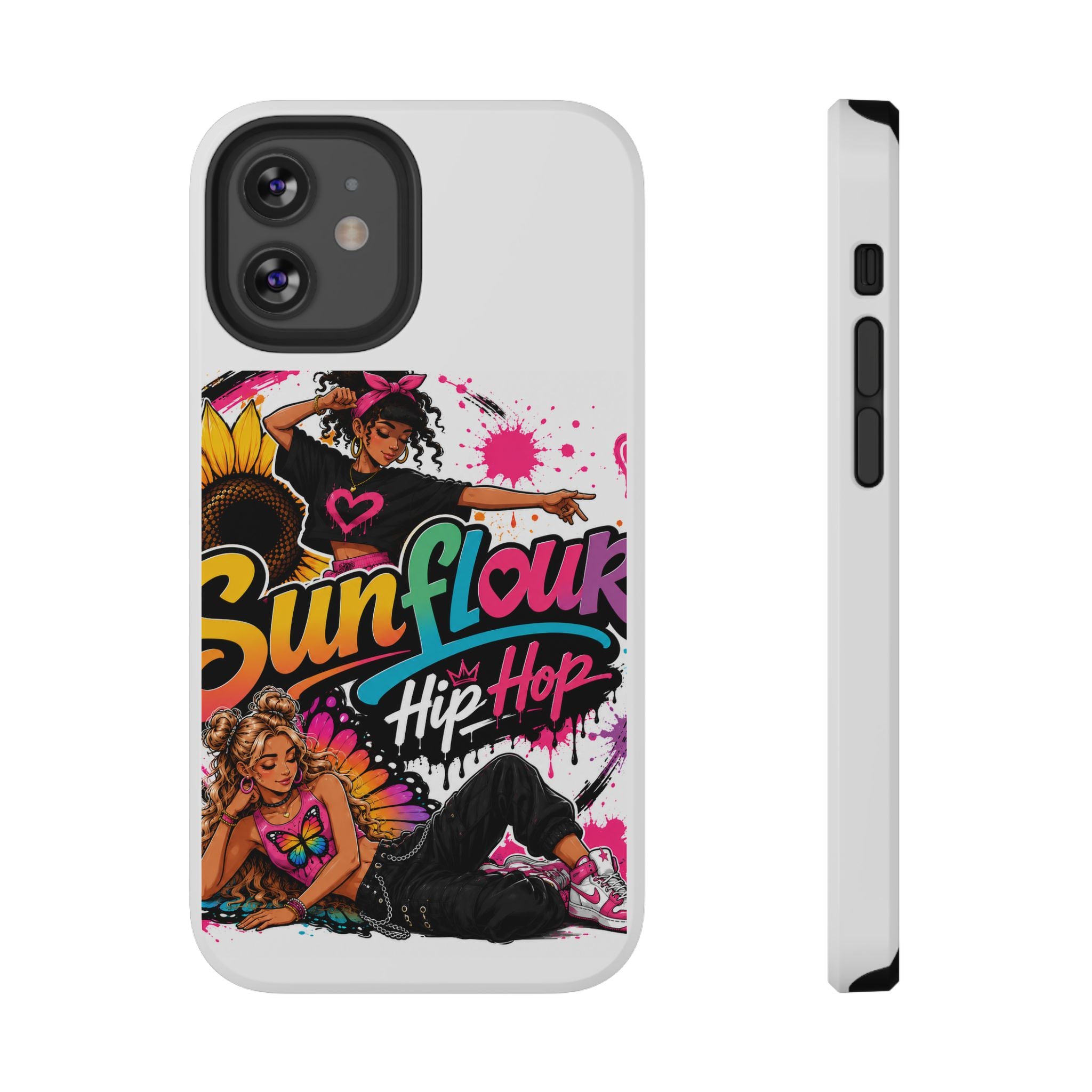 Sunflower Hip Hop Phone Case — Impact-Resistant Protective Case
