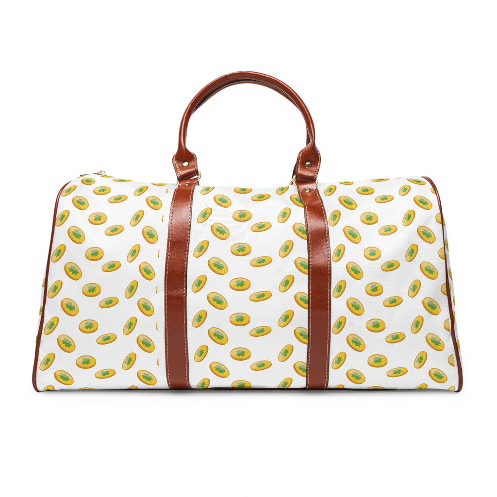 Avocado Pattern Waterproof Travel Bag — Cute Fruit Duffle for Weekend Getaways