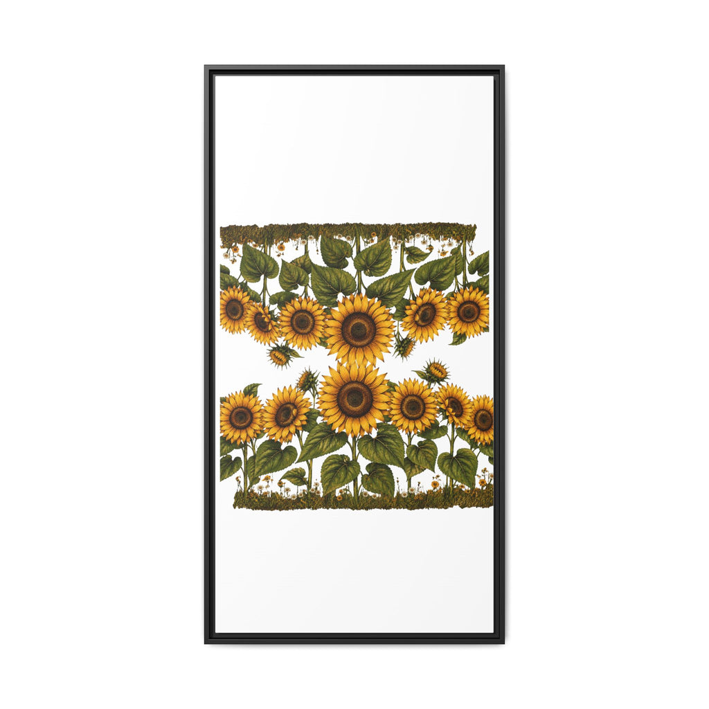 Framed Sunflower Canvas Print — Matte Floral Wall Art